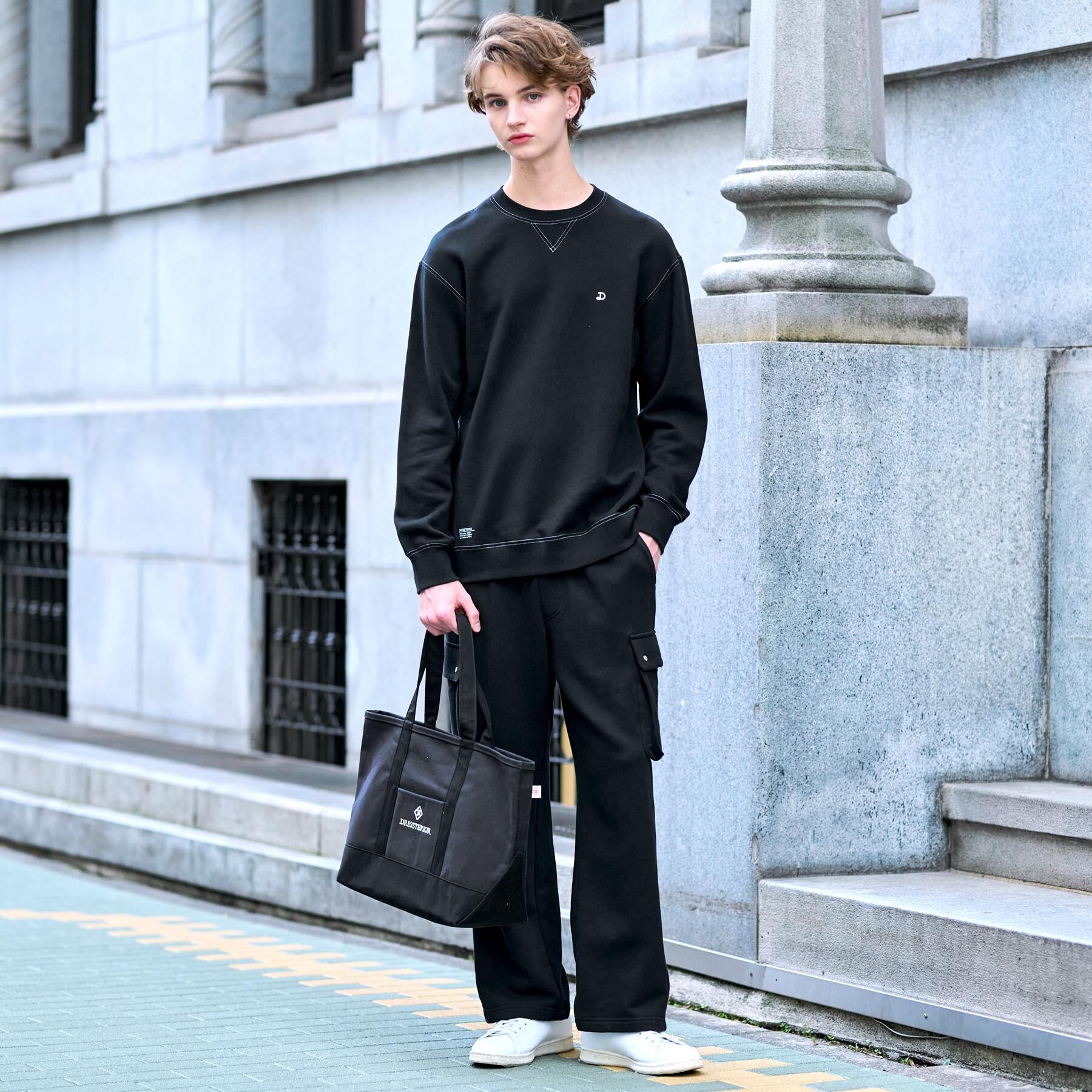 DRESSTERIOR「裏起毛 バック9プリントスウェット」|パーカー|