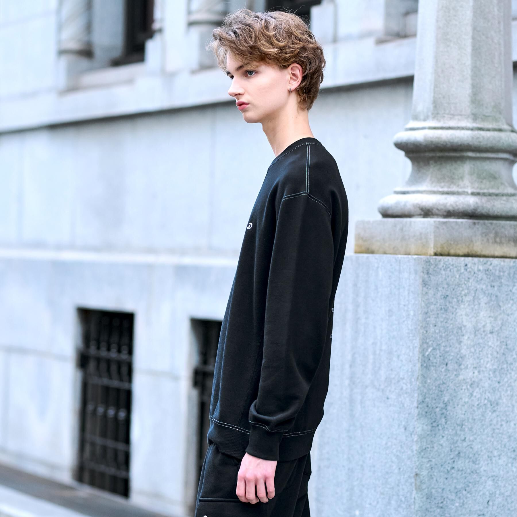 DRESSTERIOR「裏起毛 バック9プリントスウェット」|パーカー|