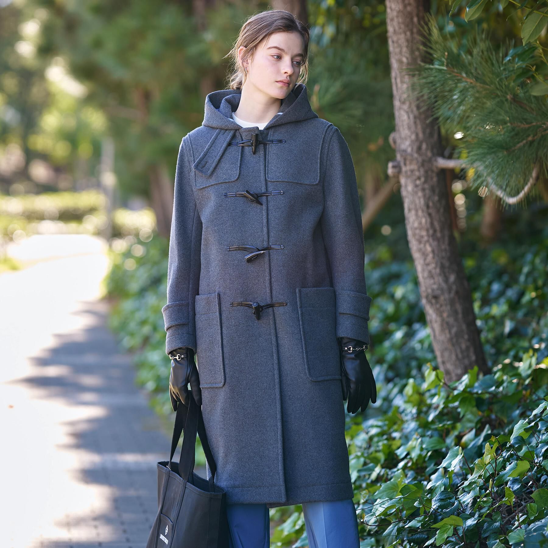 DRESSTERIOR「Superfineリサイクルメルトンダッフルコート」|ダッフルコート|