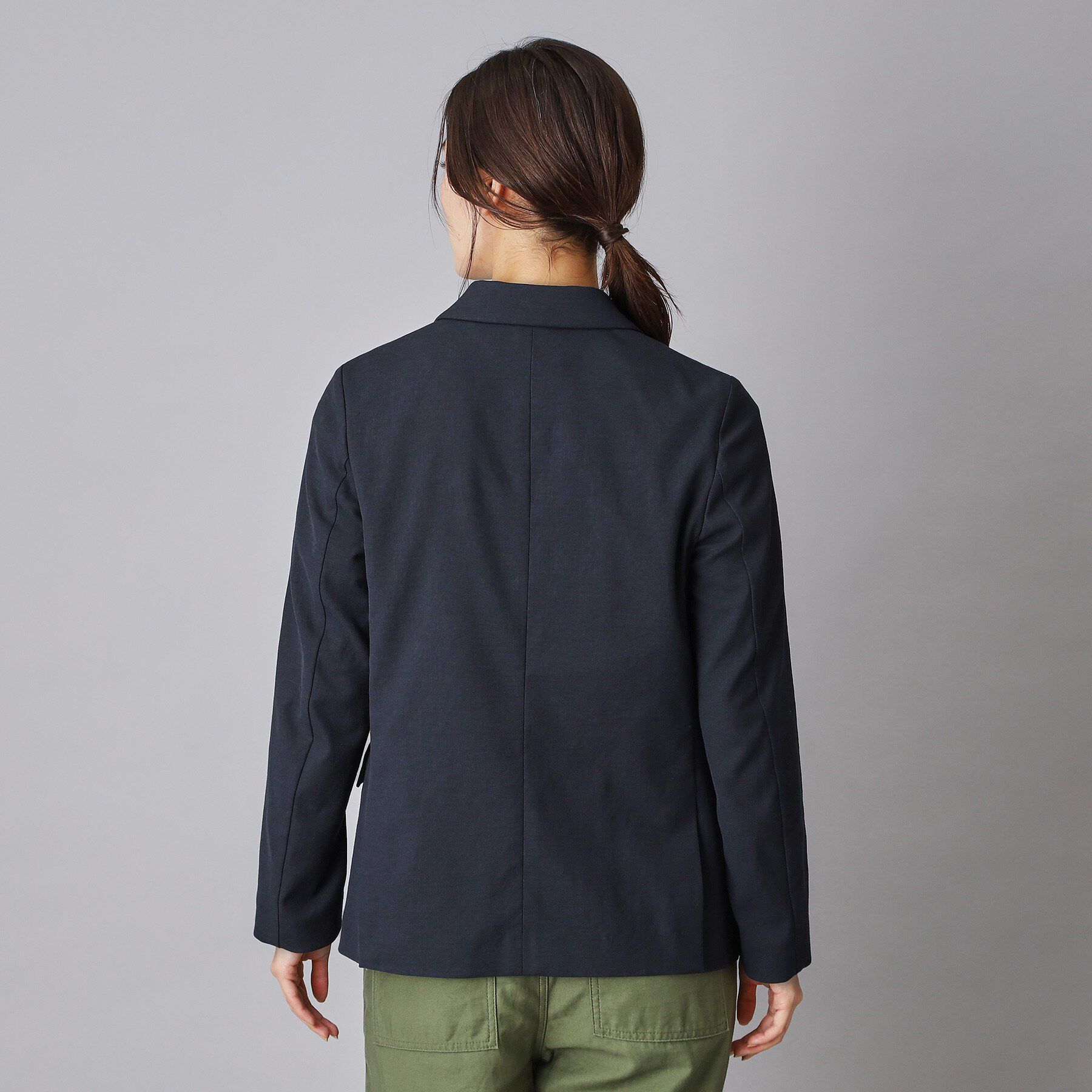 DRESSTERIOR「【セットアップ/可吸水速乾/ウォッシャブル】リネンブレンドオックスダブルジャケット」|テーラードジャケット|