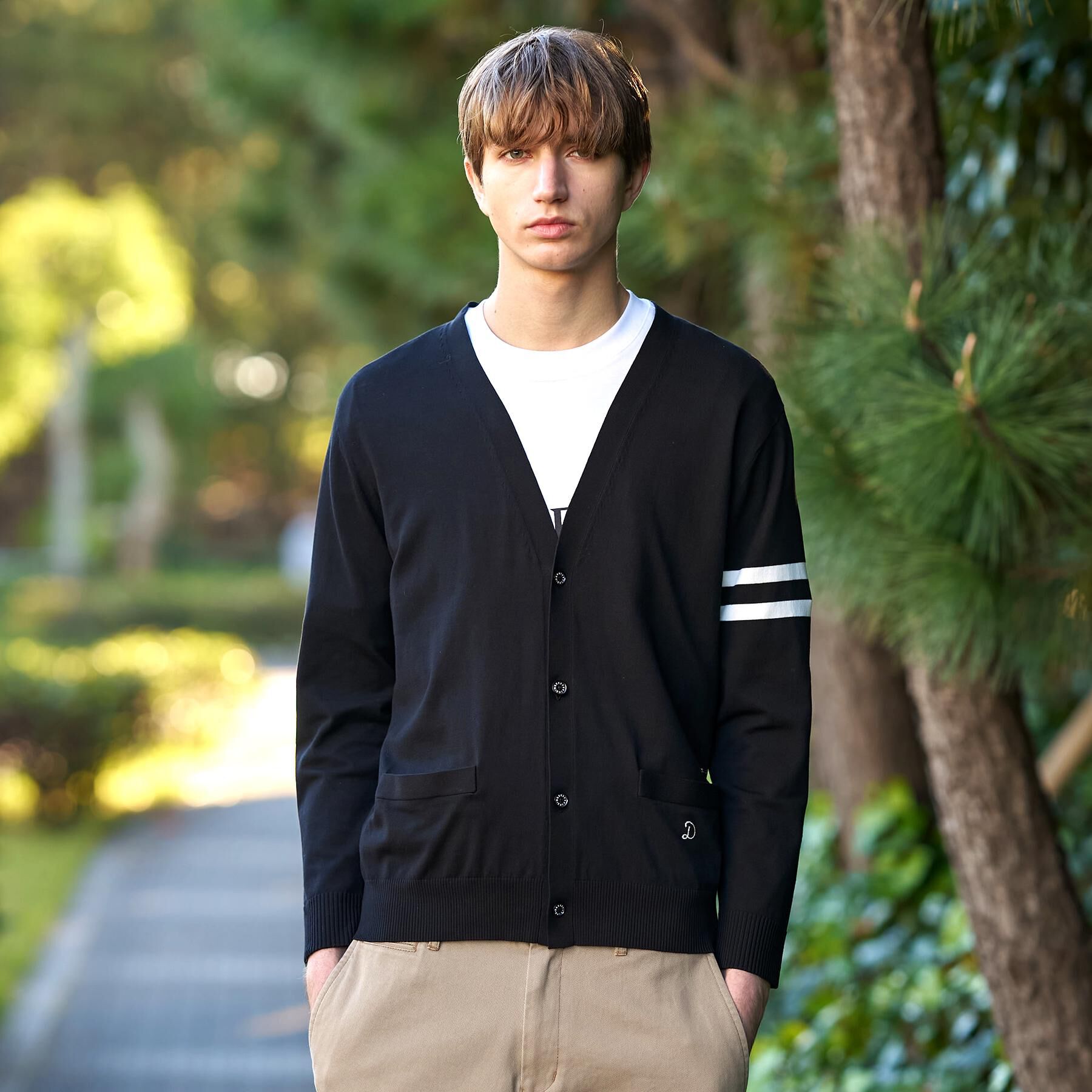 DRESSTERIOR「【ウォッシャブル】コットンシルク ニットカーディガン」|カーディガン|