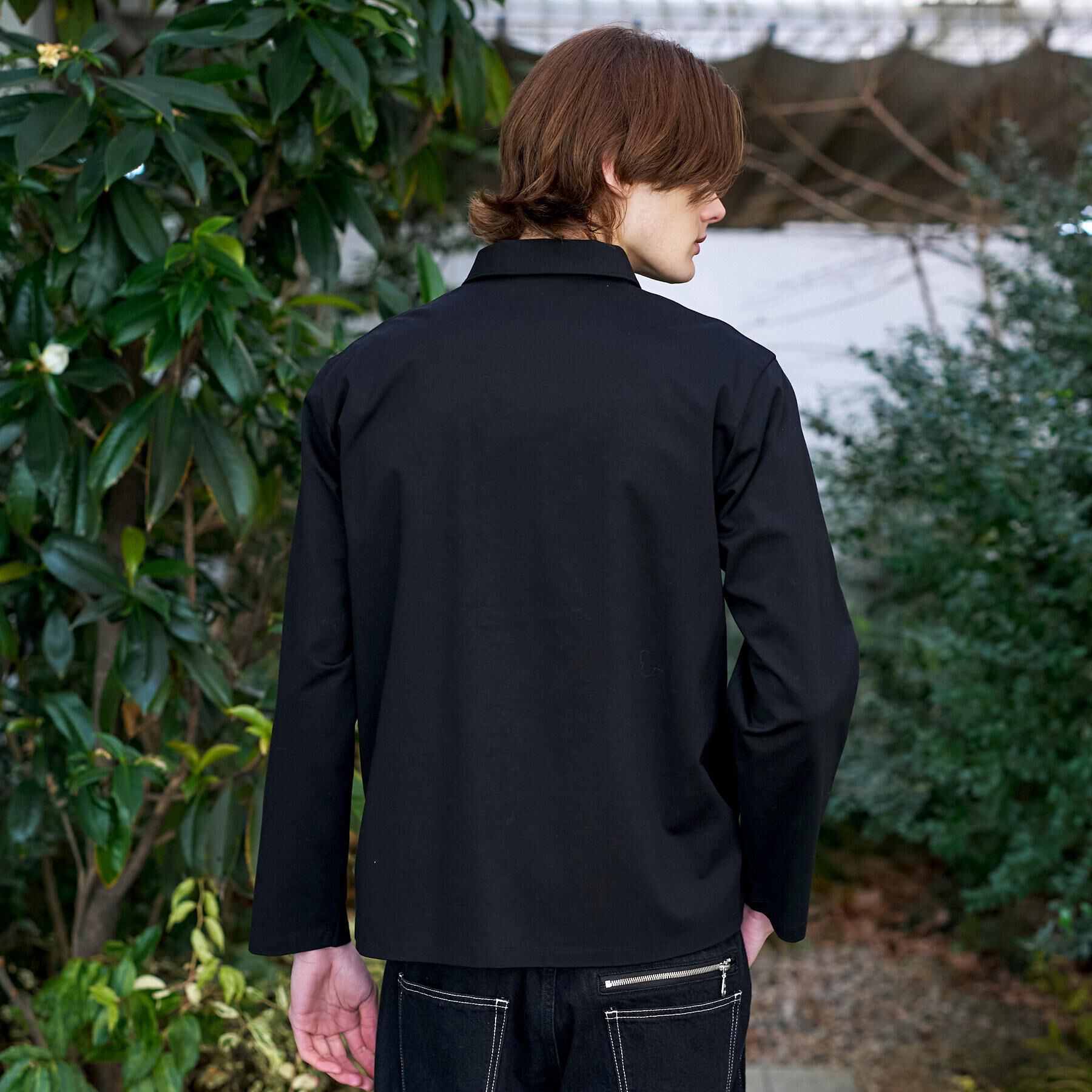 DRESSTERIOR「【接触冷感/UVカット/抗菌防臭/しわ防止】クールデオドラント ジャージシャツ」|シャツ・ブラウス|