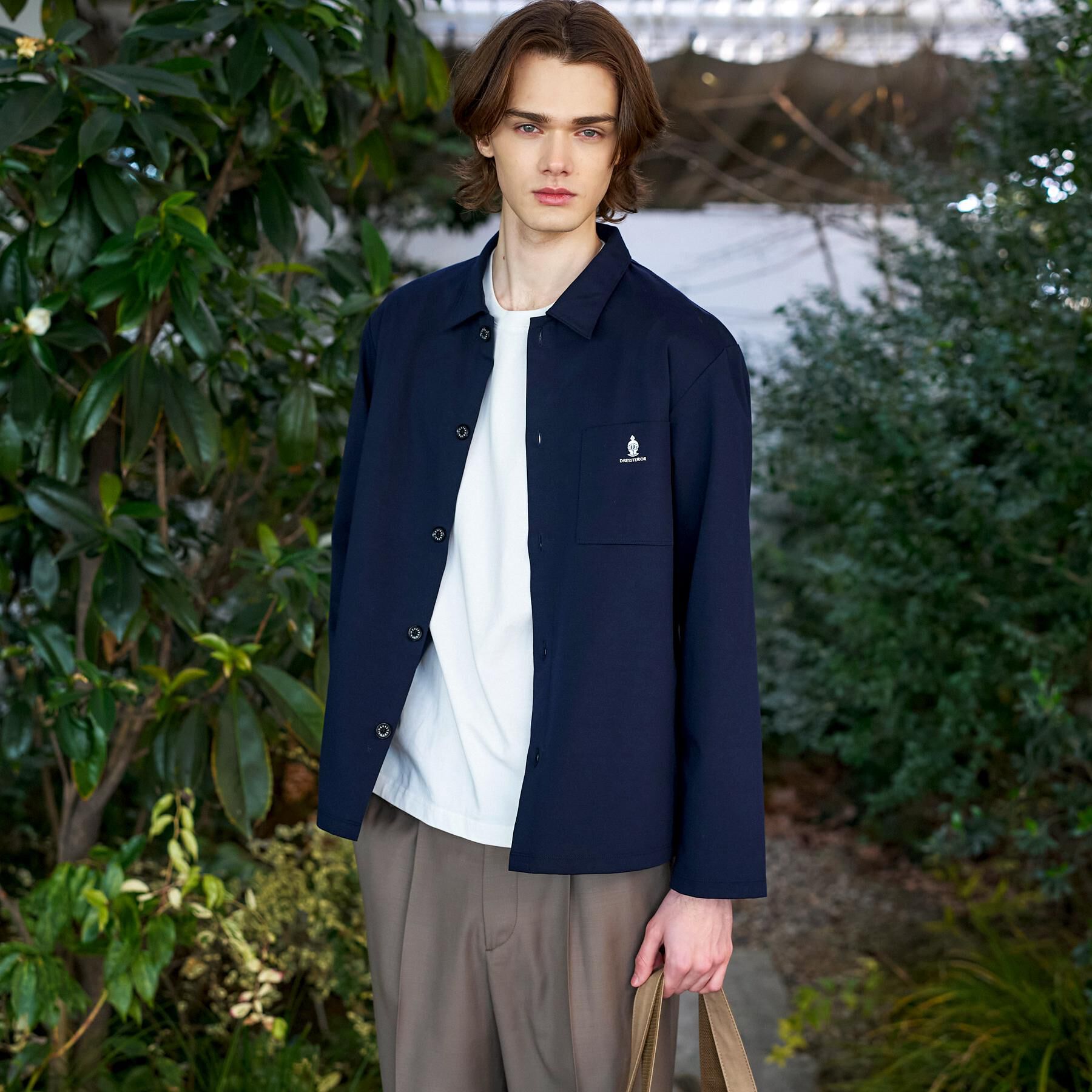 DRESSTERIOR「【接触冷感/UVカット/抗菌防臭/しわ防止】クールデオドラント ジャージシャツ」|シャツ・ブラウス|