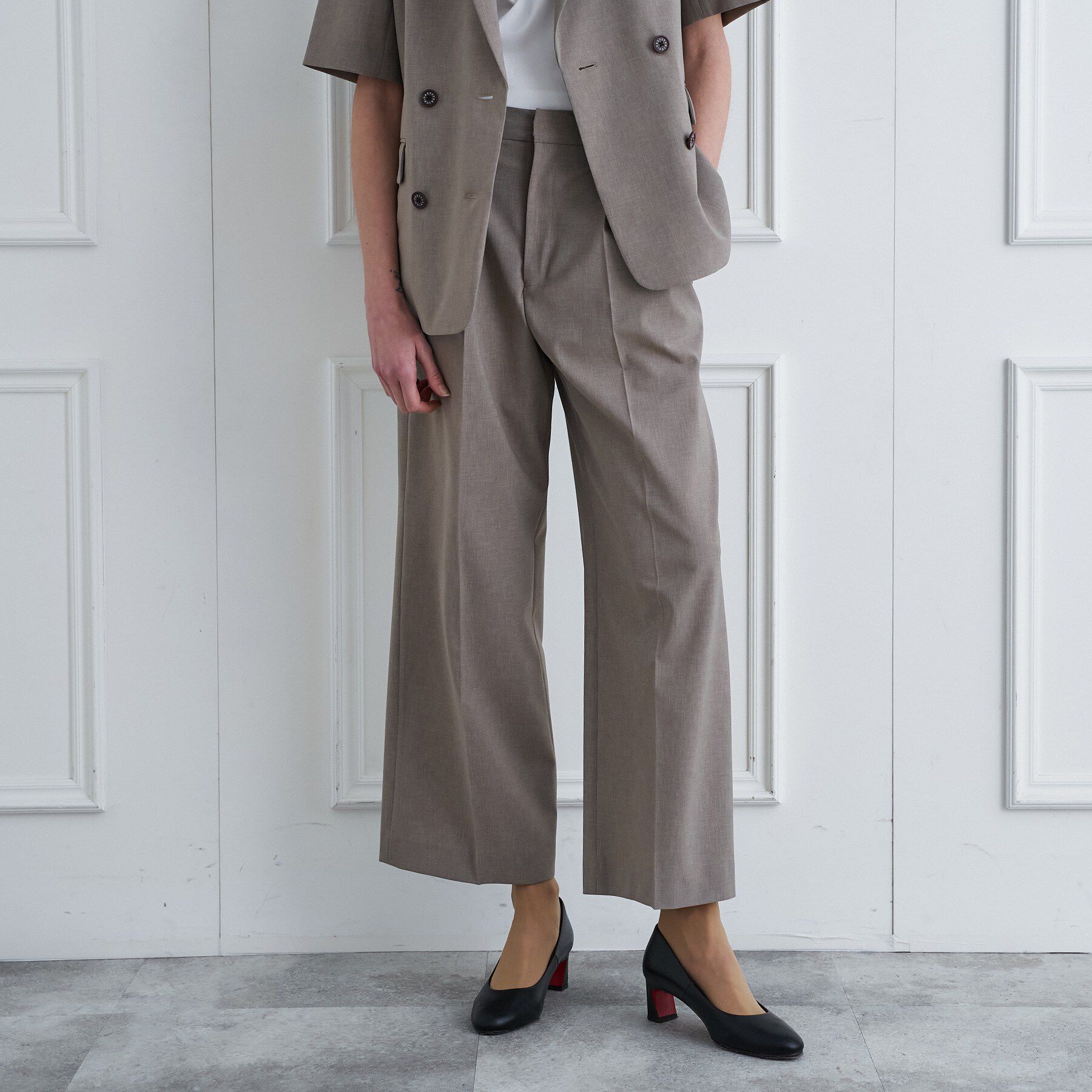 DRESSTERIOR「【otonaMUSE5月号掲載／セットアップ可】ウォッシャブルワイドタックパンツ」|その他|