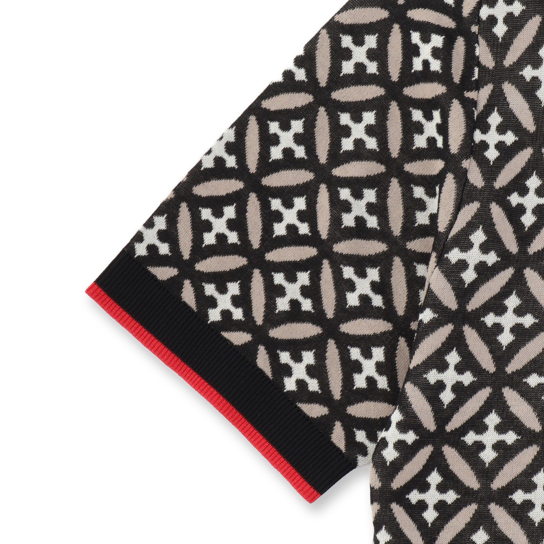 DRESSTERIOR「【ウォッシャブル】オーバーラップサークル ニットシャツ」|ニット・セーター|