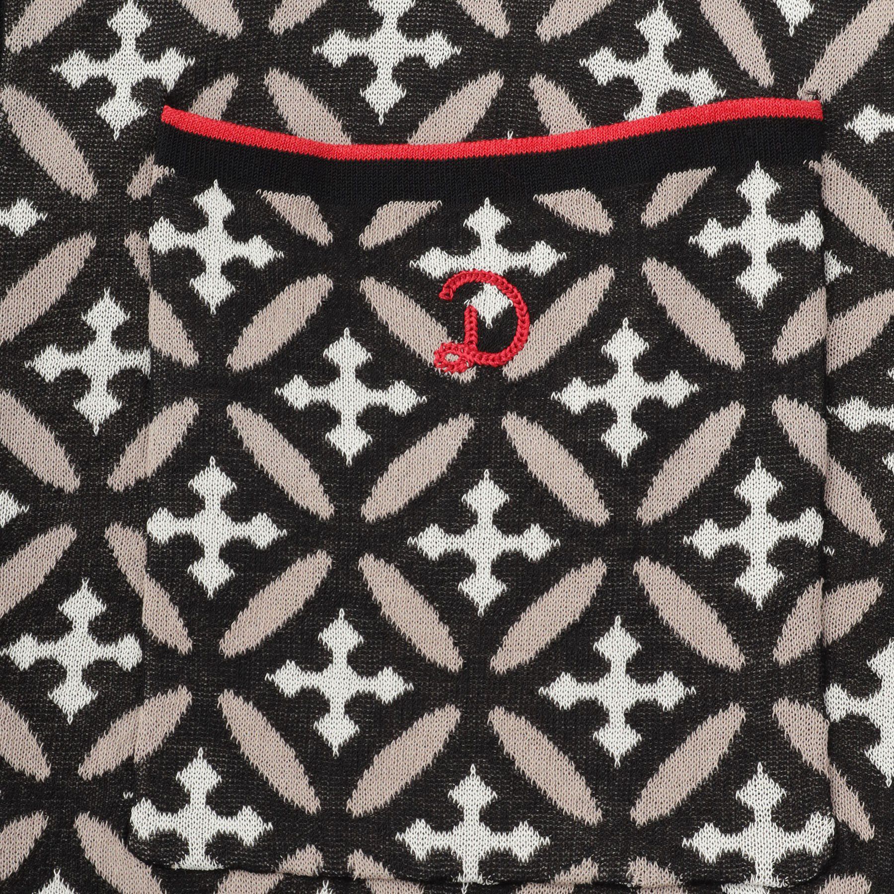 DRESSTERIOR「【ウォッシャブル】オーバーラップサークル ニットシャツ」|ニット・セーター|