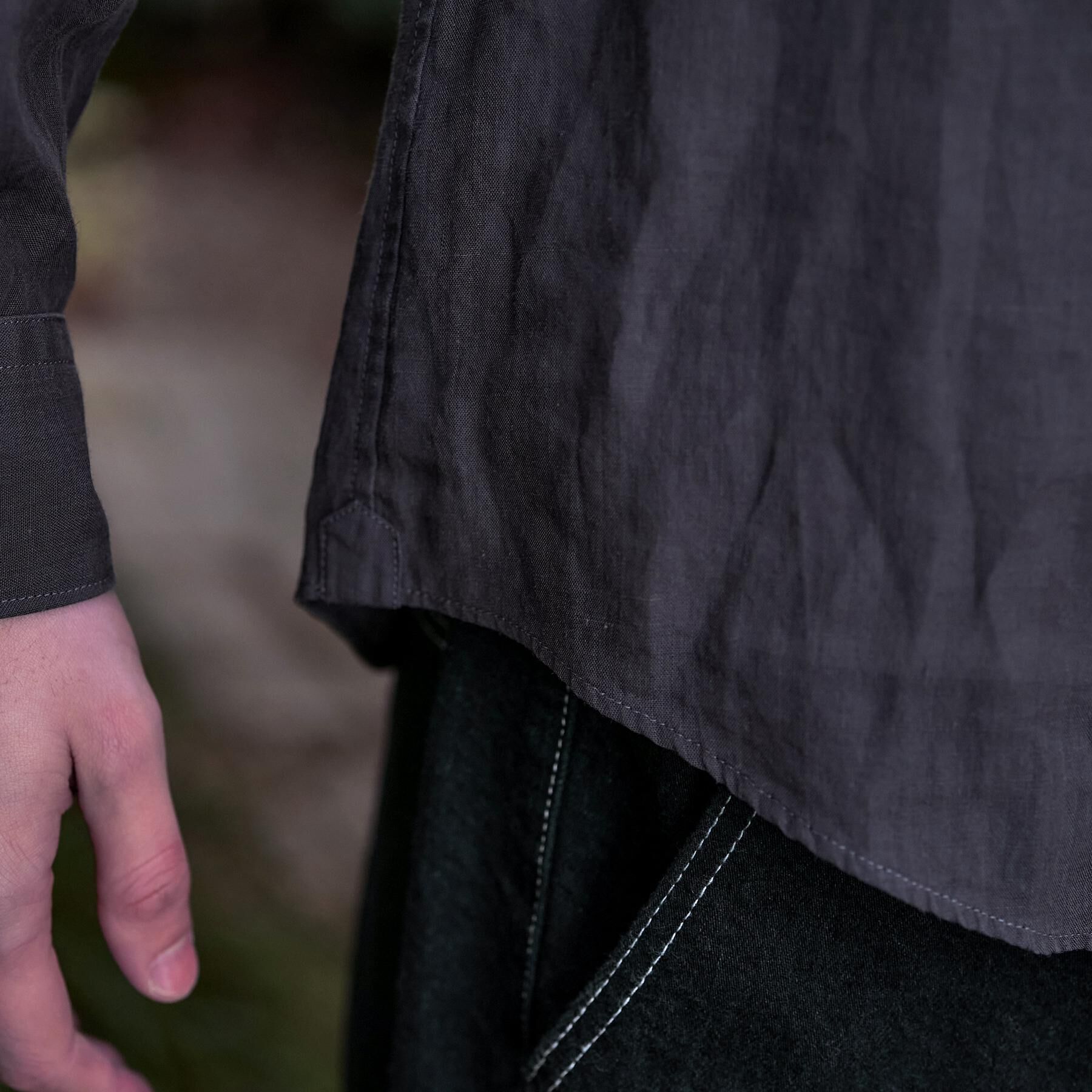 DRESSTERIOR「ガーメンドダイ ピュアリネンシャツ」|シャツ・ブラウス|