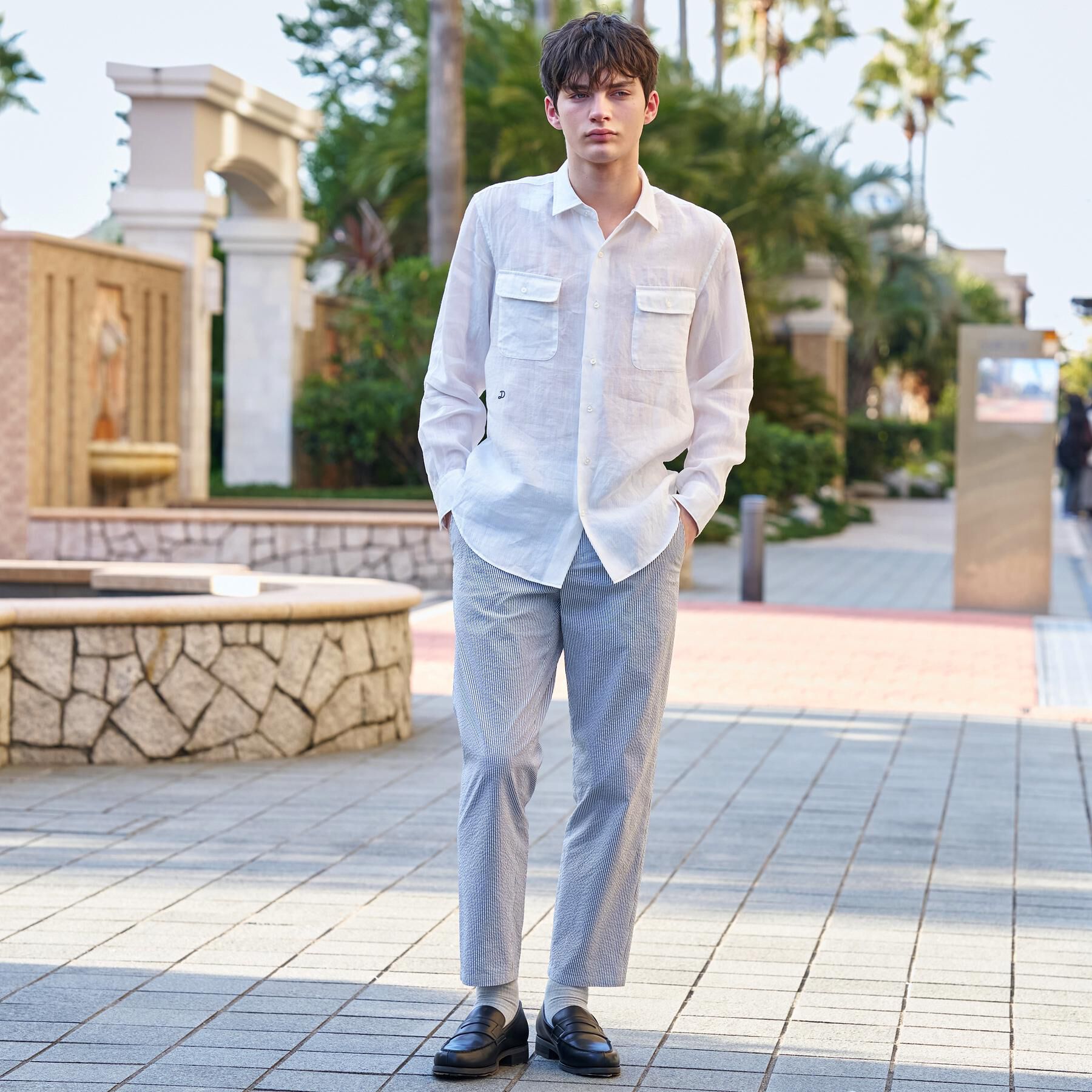 DRESSTERIOR「ガーメンドダイ ピュアリネンシャツ」|シャツ・ブラウス|