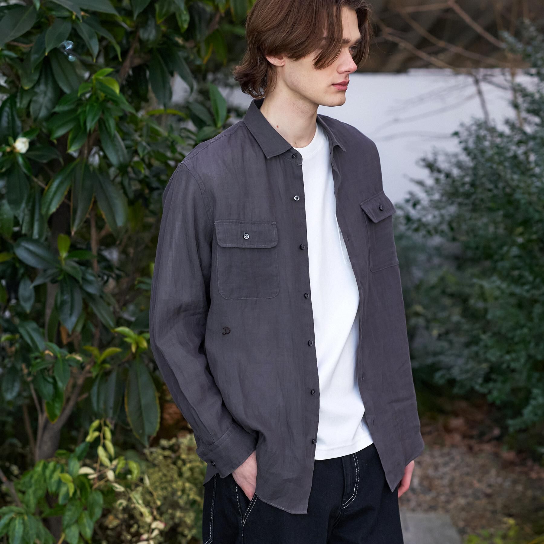 DRESSTERIOR「ガーメンドダイ ピュアリネンシャツ」|シャツ・ブラウス|