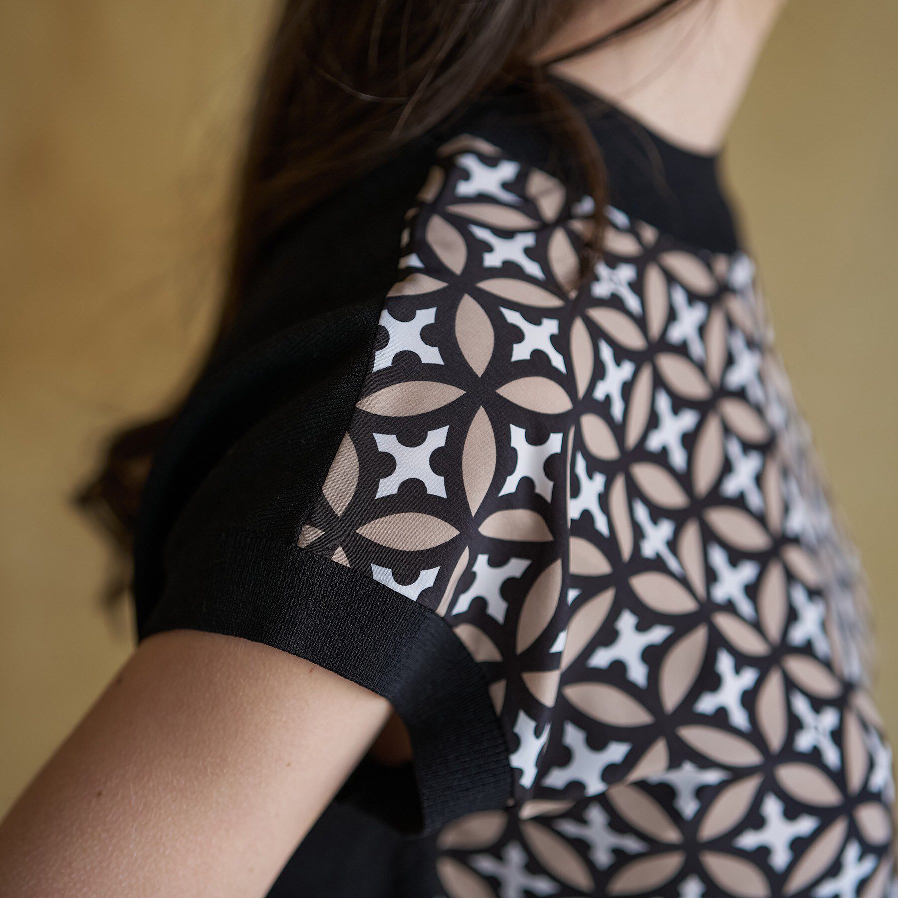 DRESSTERIOR「【otonaMUSE5月号掲載/ウォッシャブル】オーバーラップサークルコンビフレンチニット」|ニット・セーター|