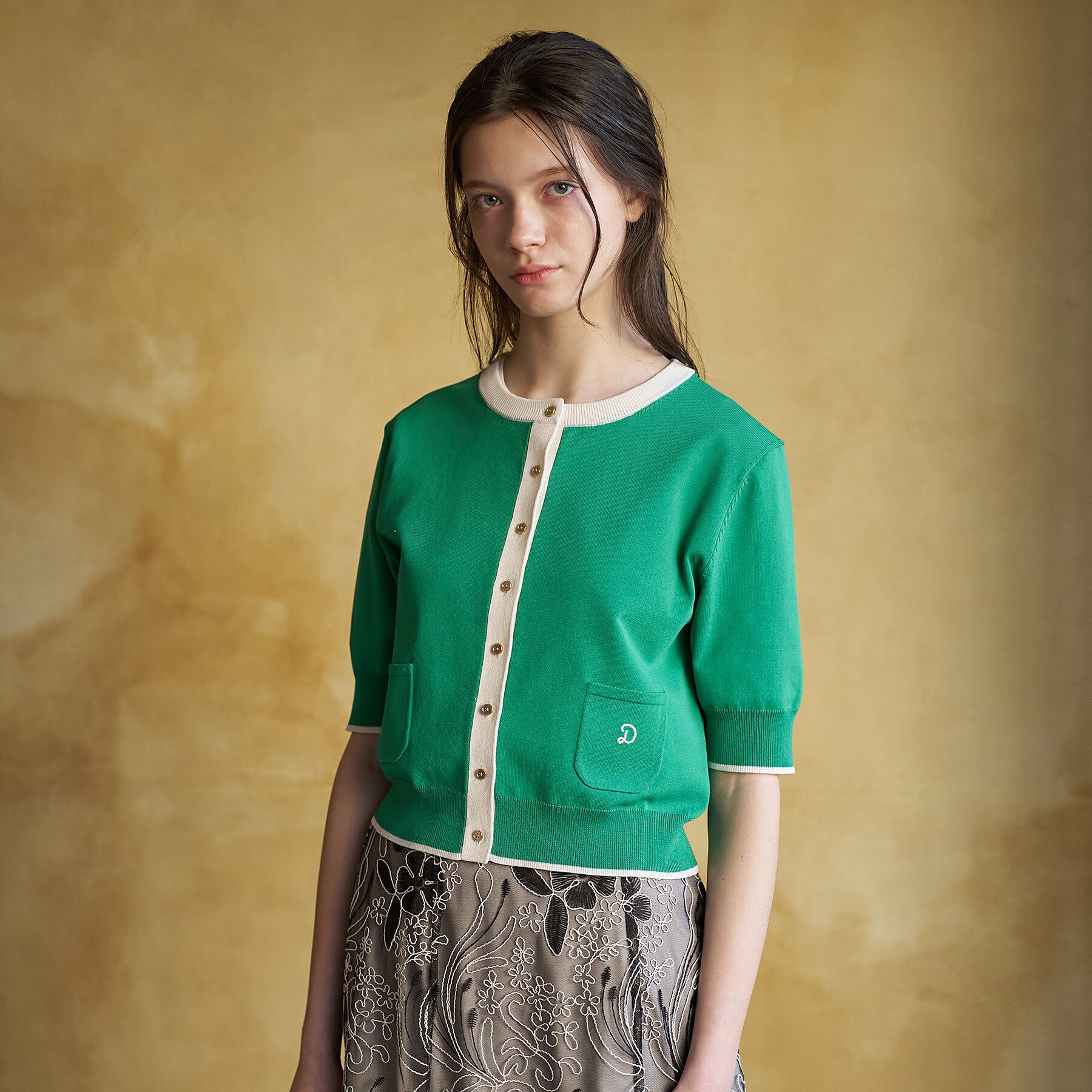 DRESSTERIOR「【otonaMUSE5月号掲載/UVカット/ウォッシャブル】クールタッチ コンビ カーディガン」|カーディガン|