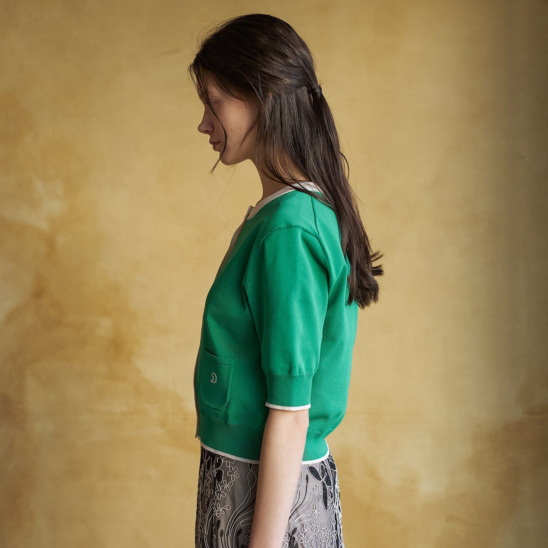 DRESSTERIOR「【otonaMUSE5月号掲載/UVカット/ウォッシャブル】クールタッチ コンビ カーディガン」|カーディガン|