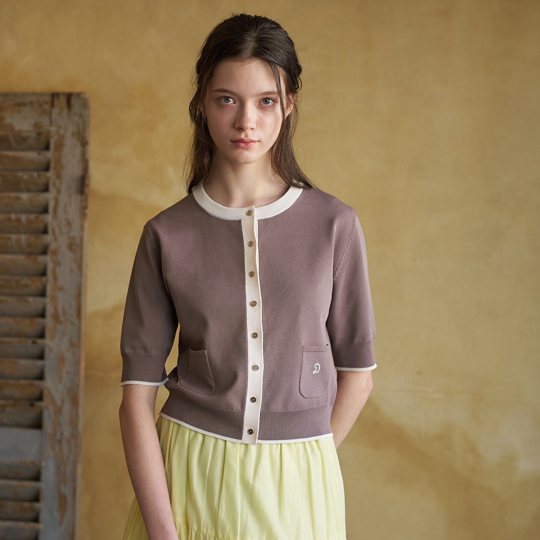 DRESSTERIOR「【otonaMUSE5月号掲載/UVカット/ウォッシャブル】クールタッチ コンビ カーディガン」|カーディガン|トープ(554)