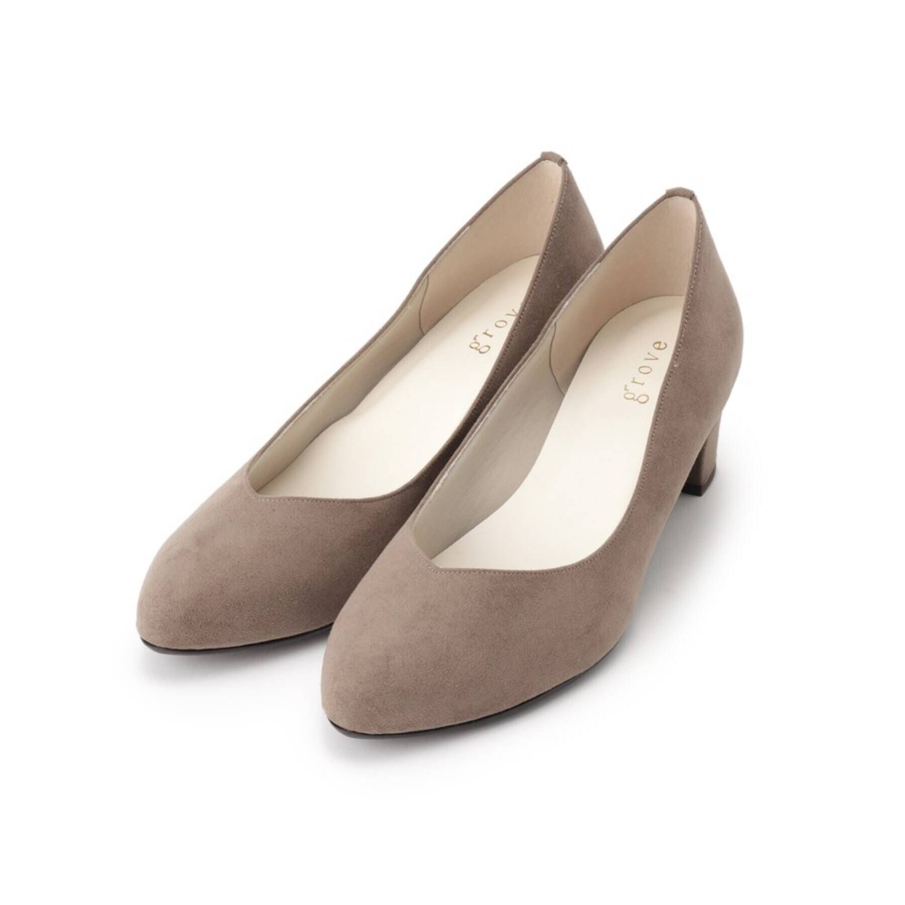 grove「【はっ水加工】やわここちチャンキーヒールパンプス(ヒール5.0cm)」|パンプス|