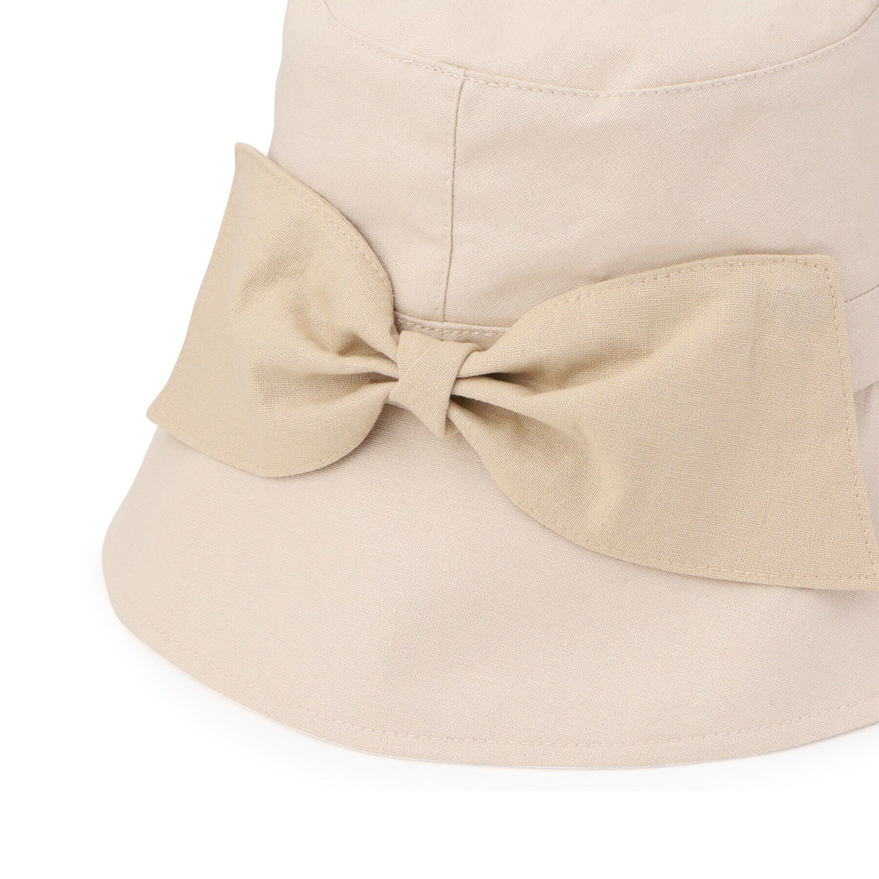 grove「リボン付きバケットハット【UVカット・サイズ調整・ポケッタブル】」|ハット|