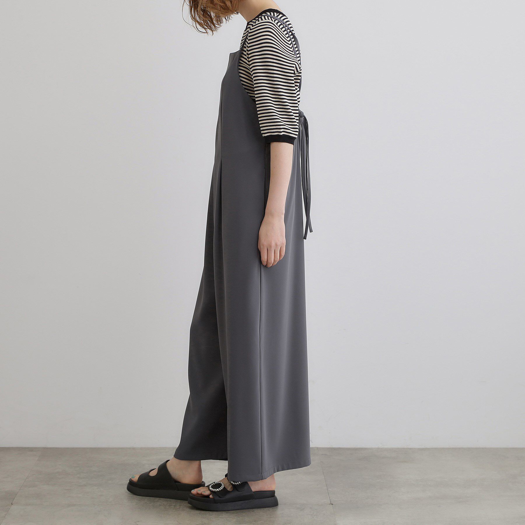 grove「一枚でこなれる、大人のイージーサロペット」|オールインワン|