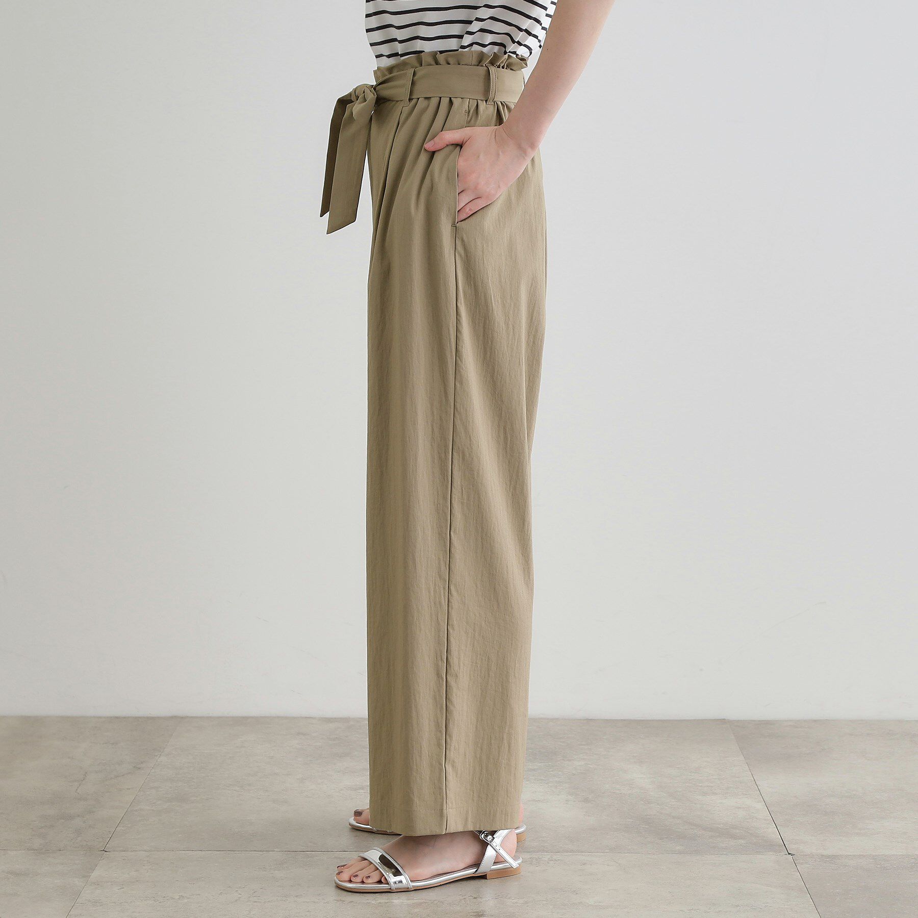 grove「【晴れの日も雨の日も】撥水イージーワイドパンツ」|その他|