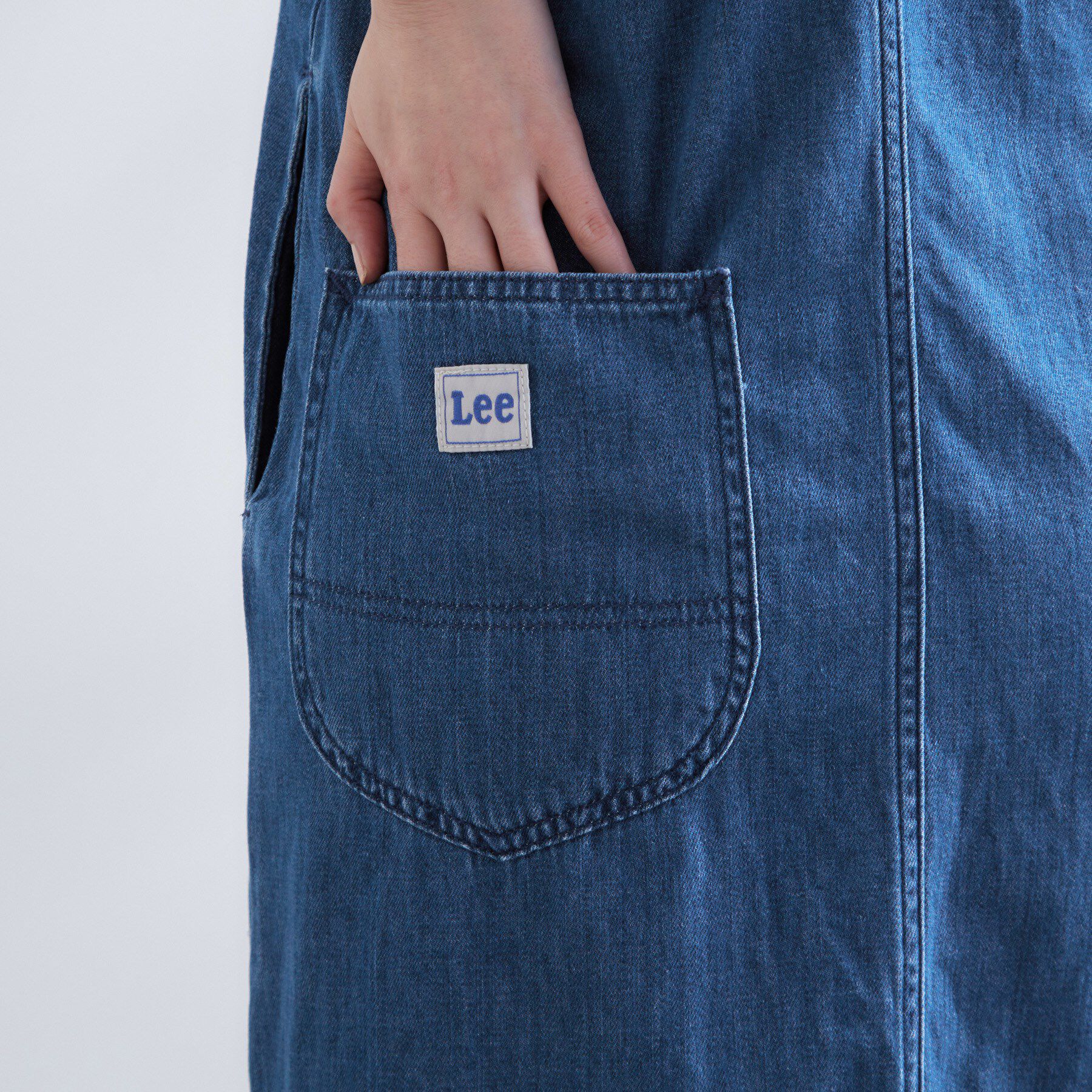 grove「【Lee】DENIM CAMISOLE DRESS」|ワンピース|