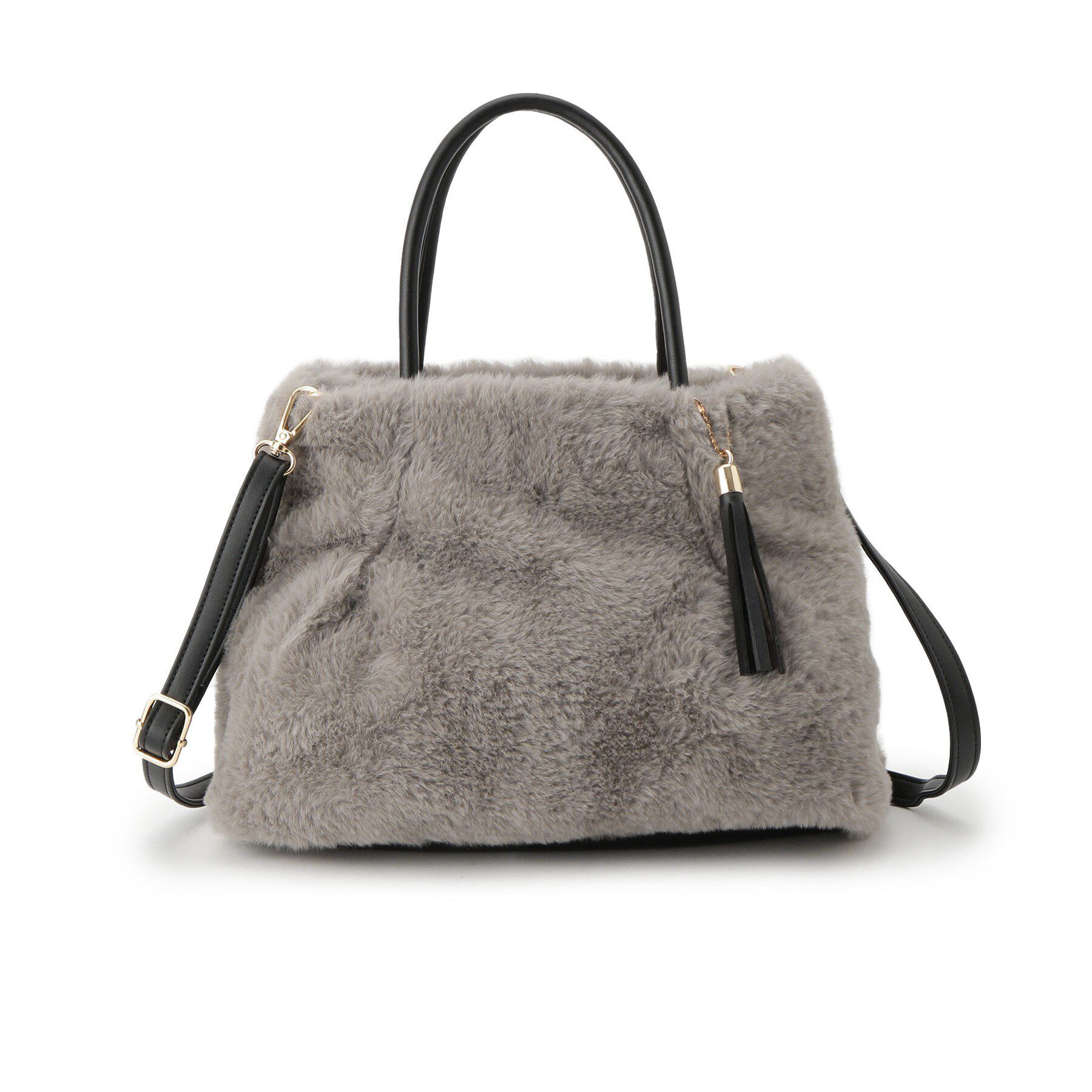 grove「タックタッセルエコファー2WAYトート」|トートバッグ|