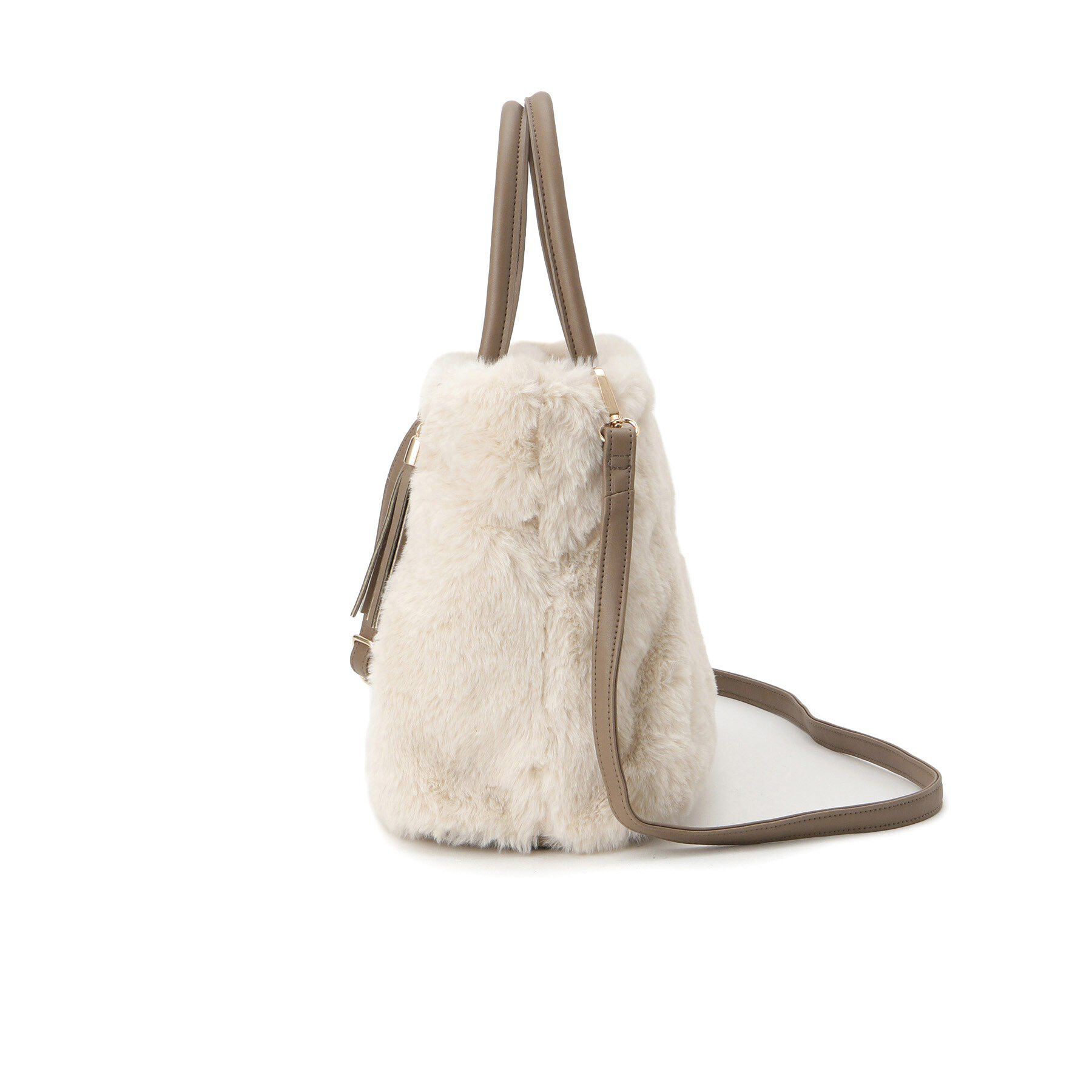 grove「タックタッセルエコファー2WAYトート」|トートバッグ|