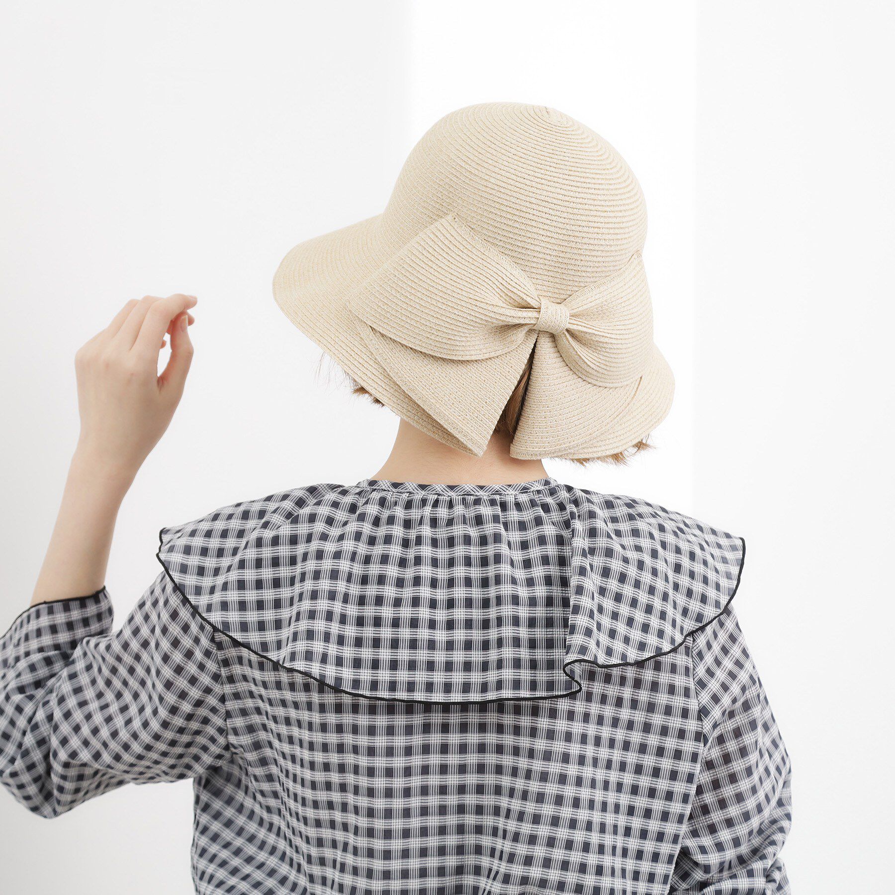 grove「ウォッシャブルブレードリボンハット」|ハット|
