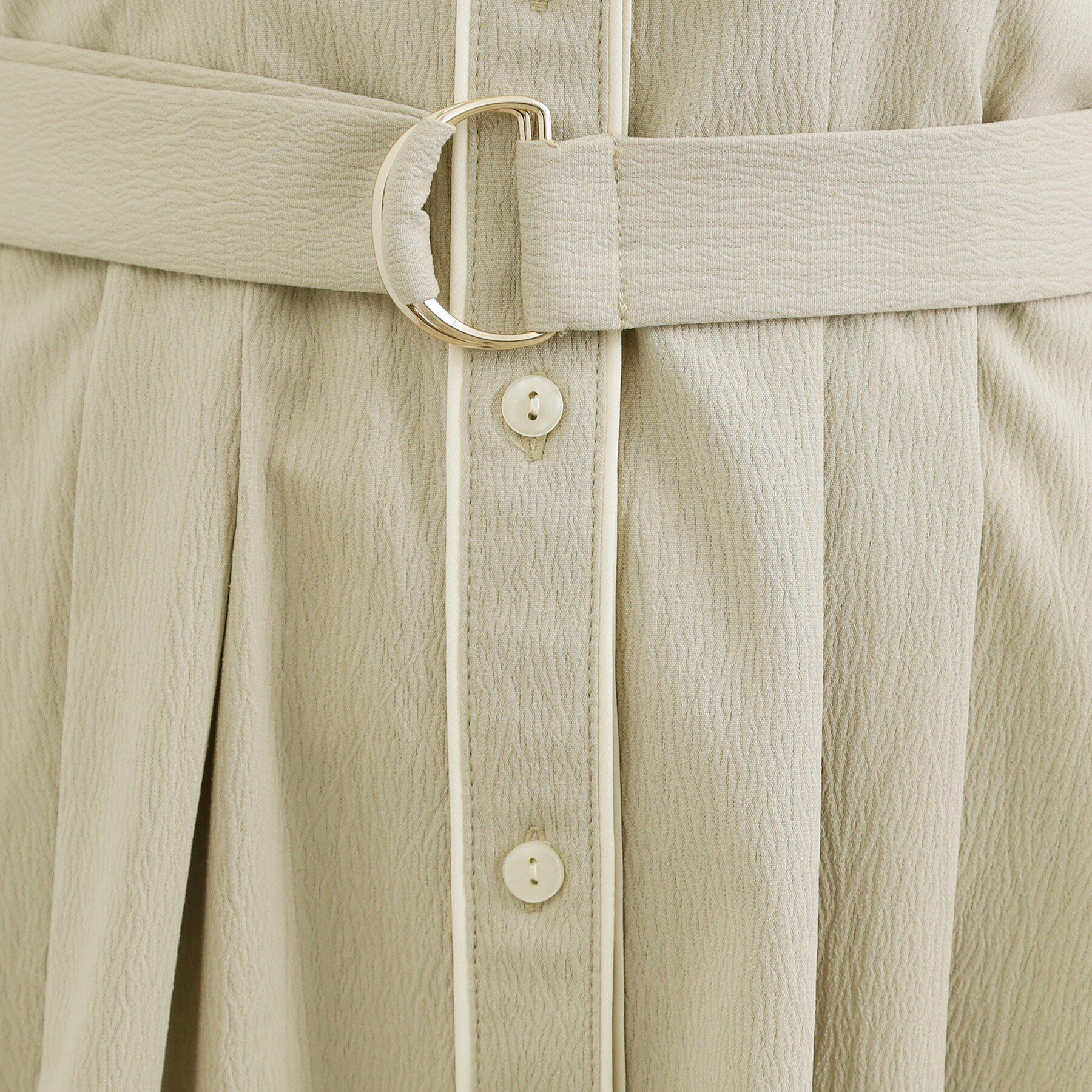 grove「【貴島明日香さん着用・美シルエット】ウエストタック配色ワンピース」|ワンピース|