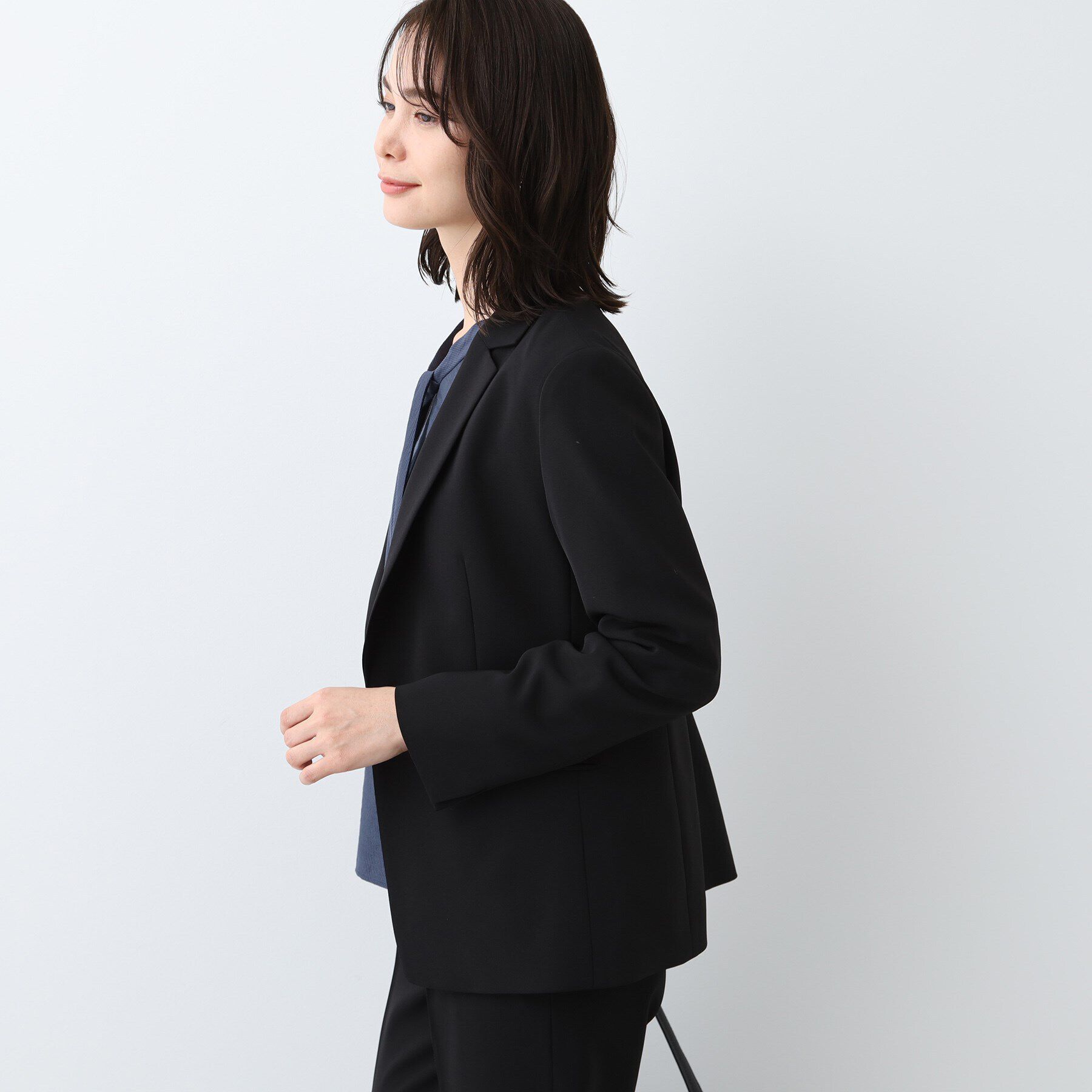 INDIVI「【洗える／UVケア／スーツ】ストレッチテーラードカラージャケット」|スーツ|