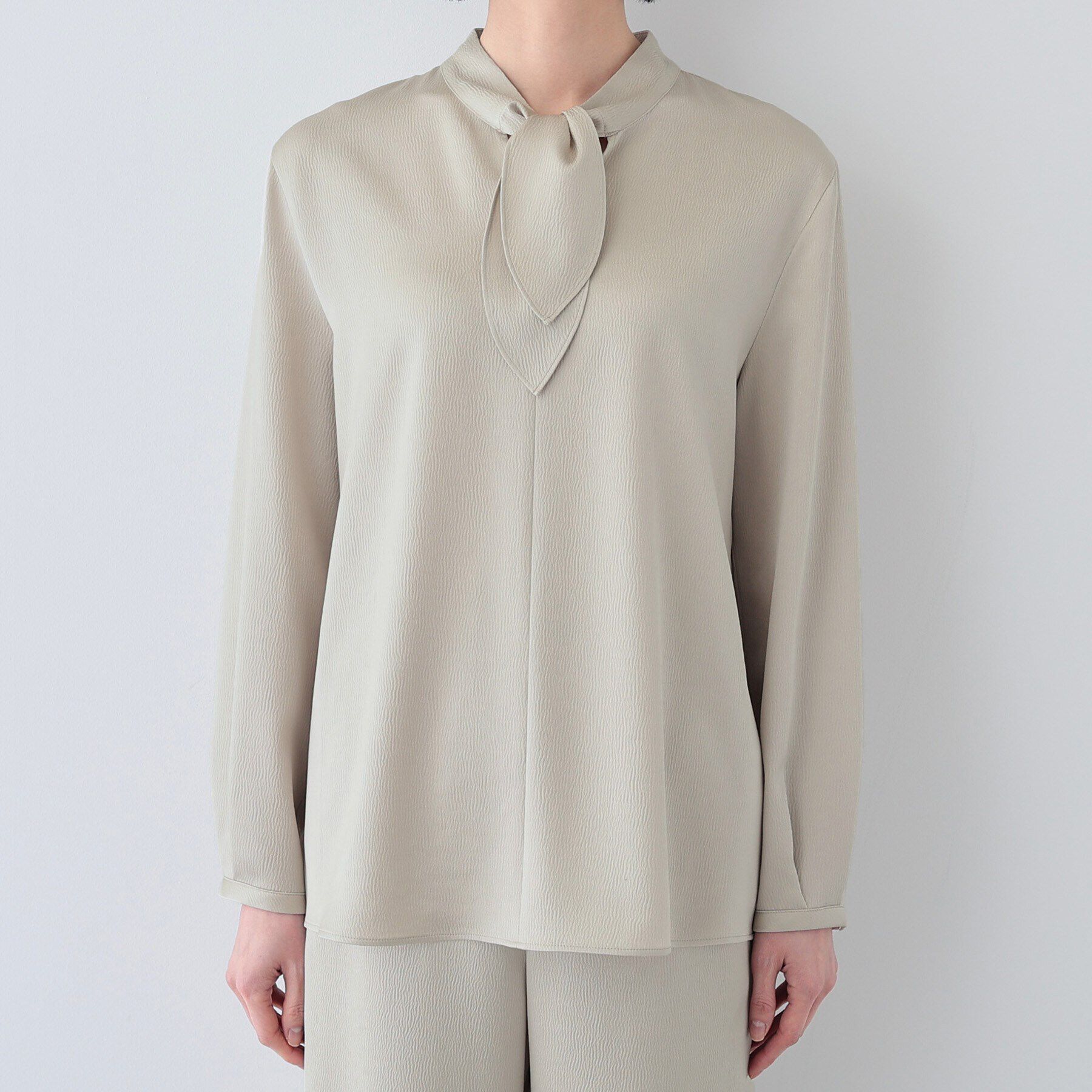 INDIVI「【日本製／SETUP可能】スカーフデザインブラウス」|シャツ・ブラウス|