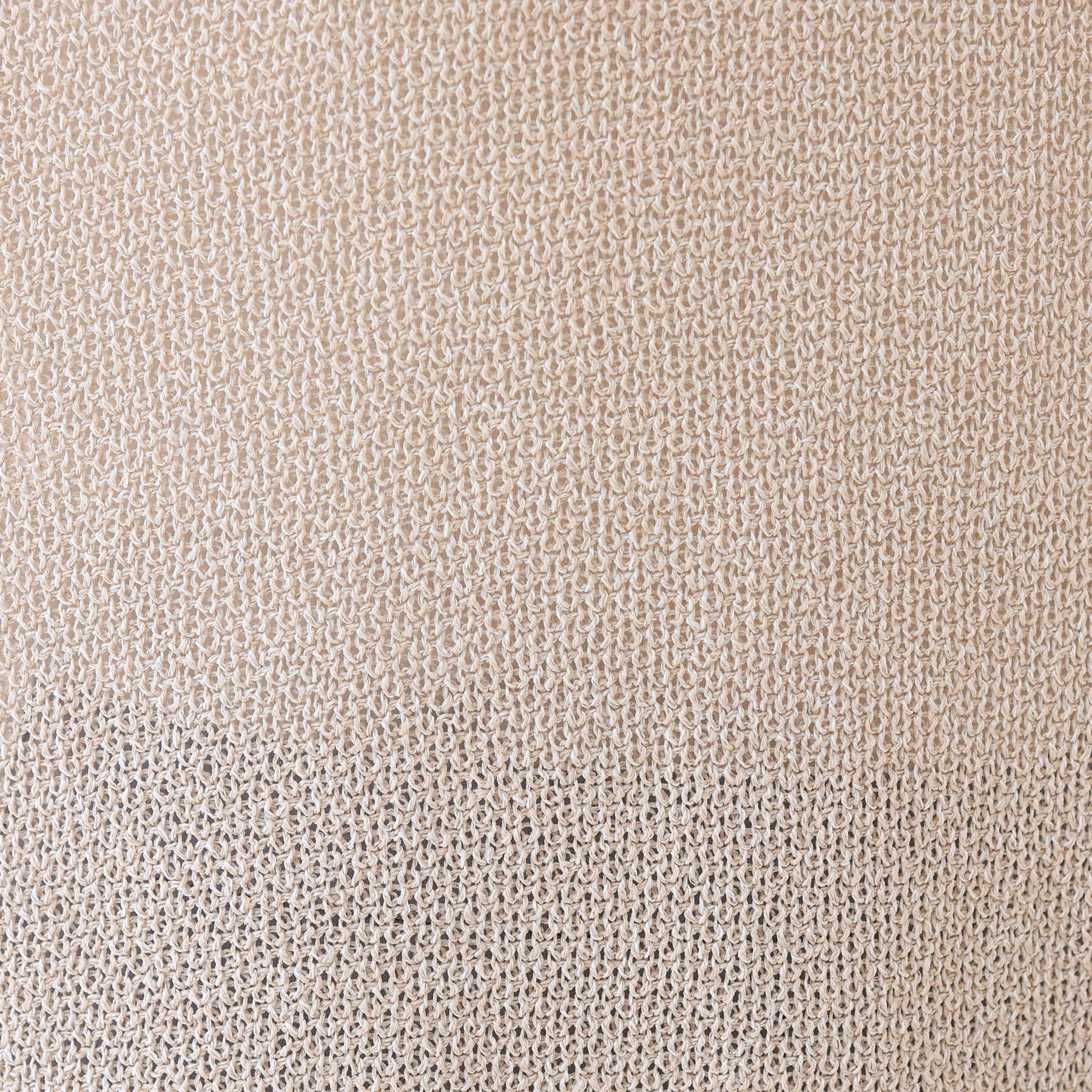 INDIVI「【和紙混素材】フレンチスリーブミックスカラーニット」|ニット・セーター|