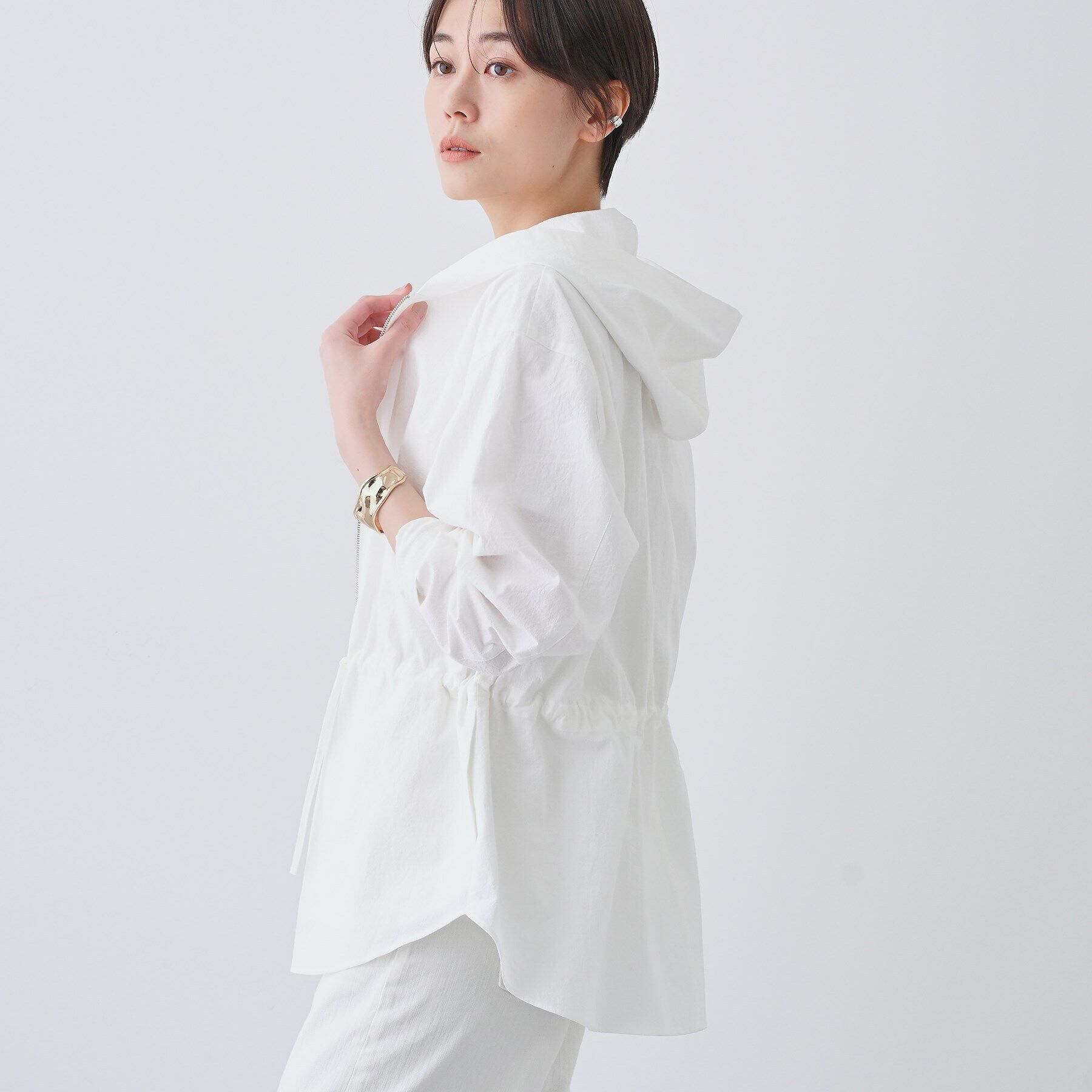 INDIVI「【日本製】ドライタッチ ウィンドブレーカー」|ブルゾン・スタジャン|