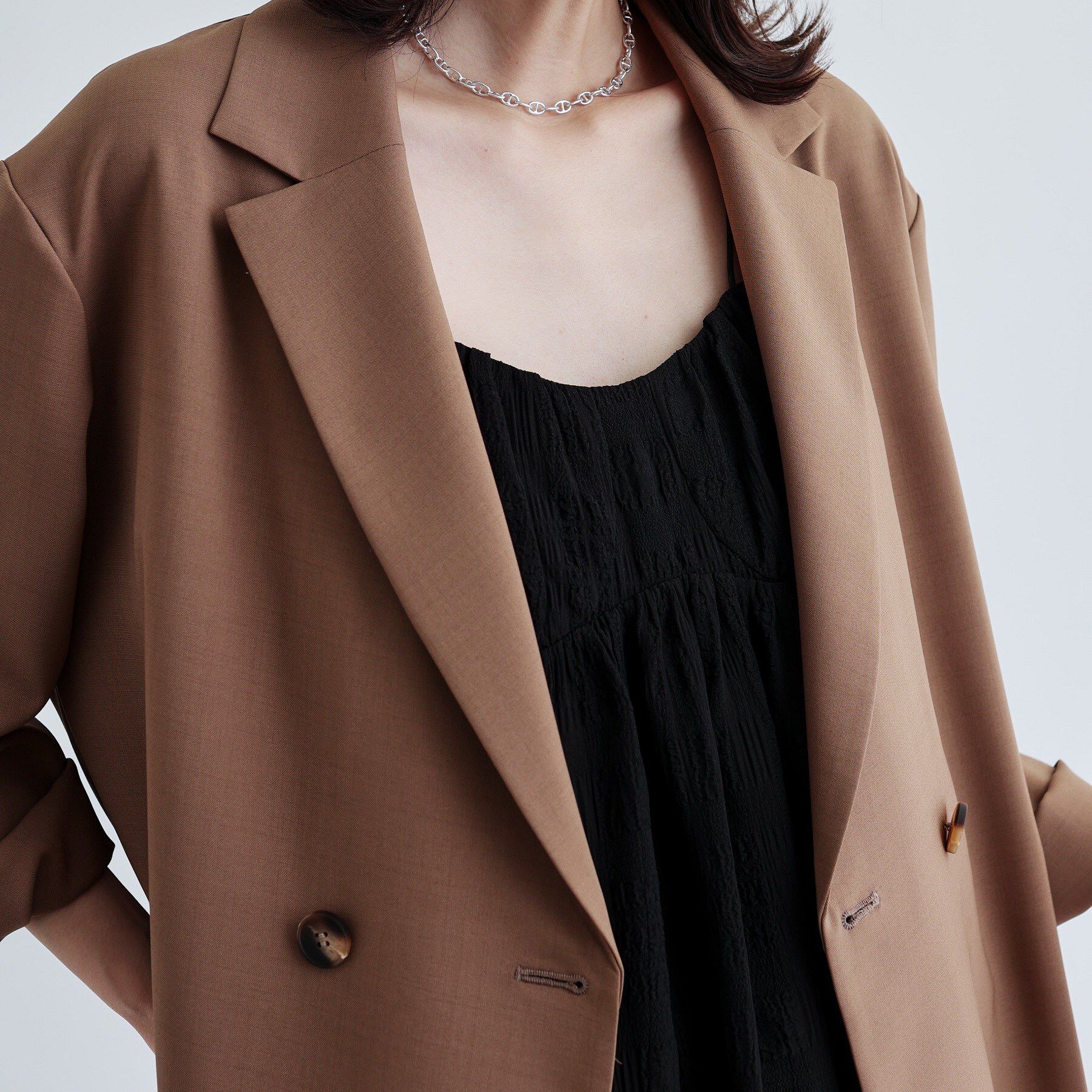 GALLEST「【セットアップ可】モードフィットダブルボタンジャケット【カセット服/オケージョン/通勤】」|テーラードジャケット|