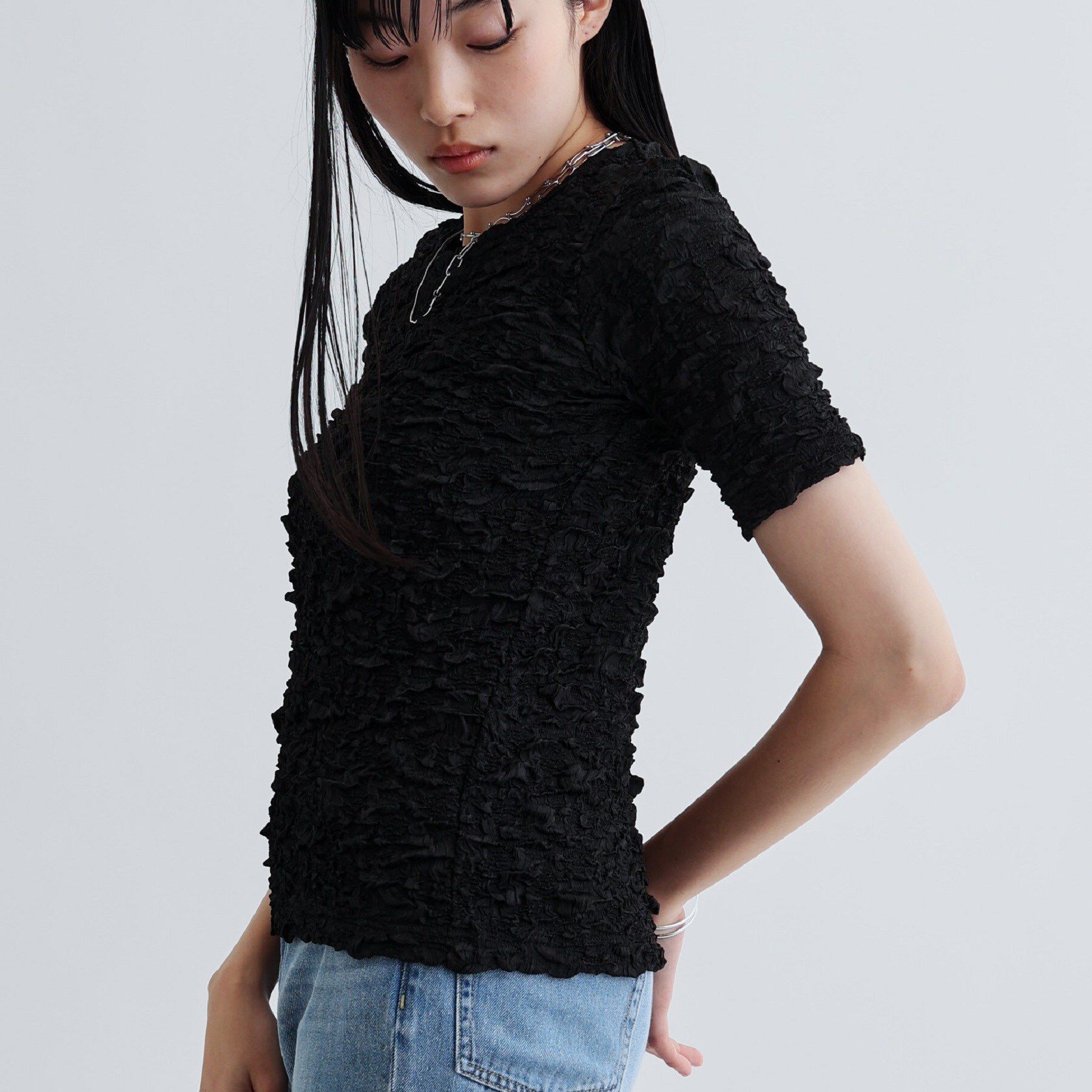 GALLEST「ふくれジャカードトップス」|Tシャツ・カットソー|