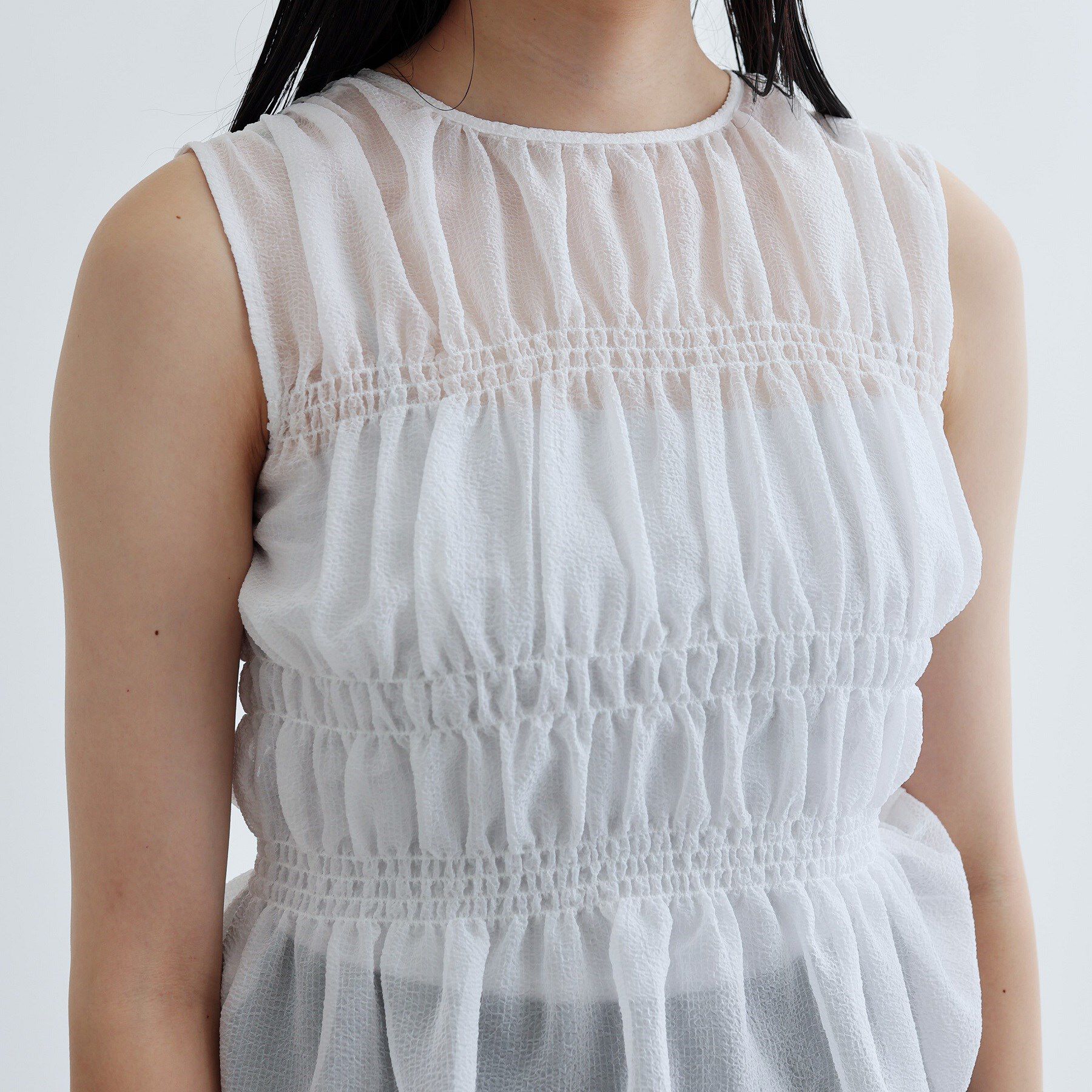 GALLEST「ワッシャーティアードブラウス」|シャツ・ブラウス|