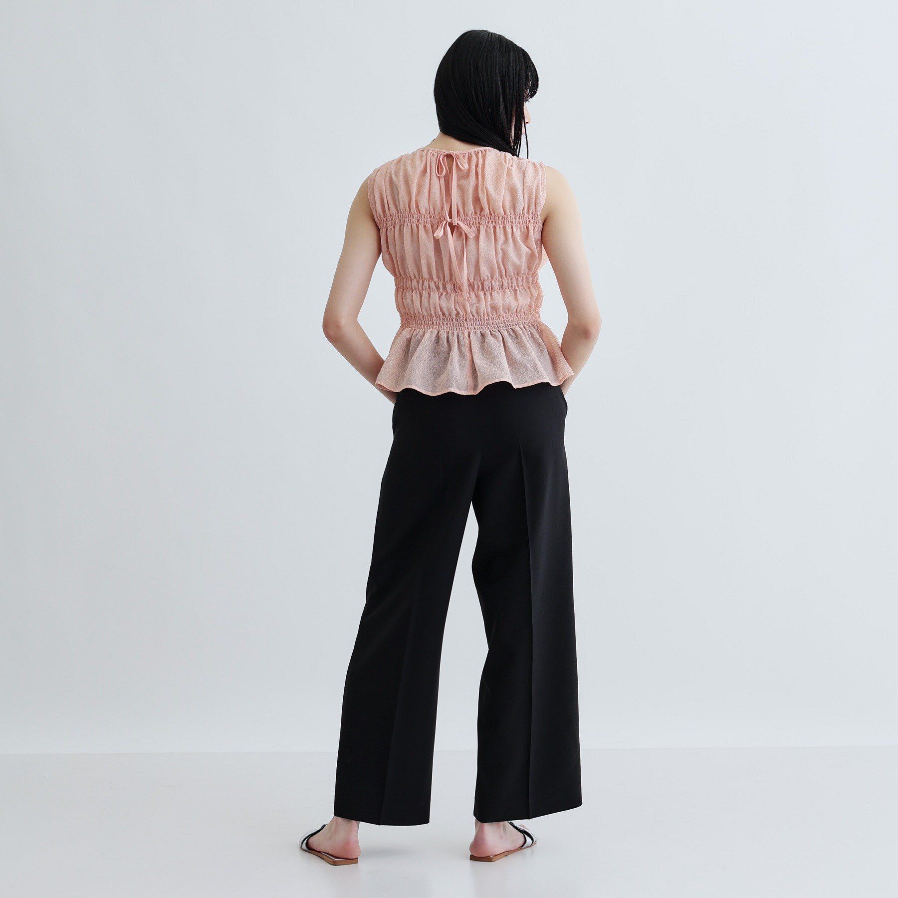 GALLEST「ワッシャーティアードブラウス」|シャツ・ブラウス|