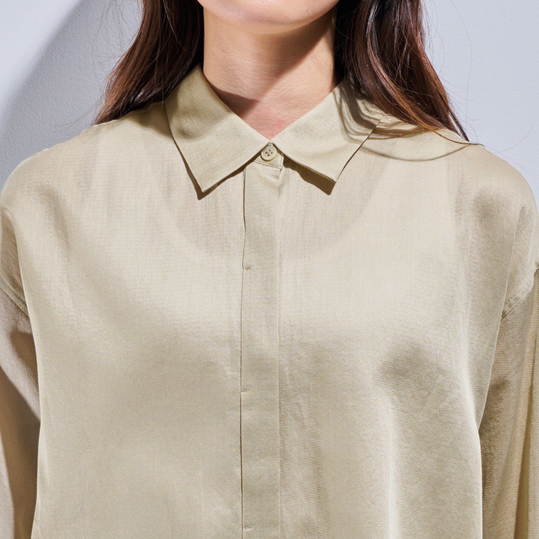 INDIVI「【日本製／SETUP可能】ガーゼ素材ブラウス」|シャツ・ブラウス|