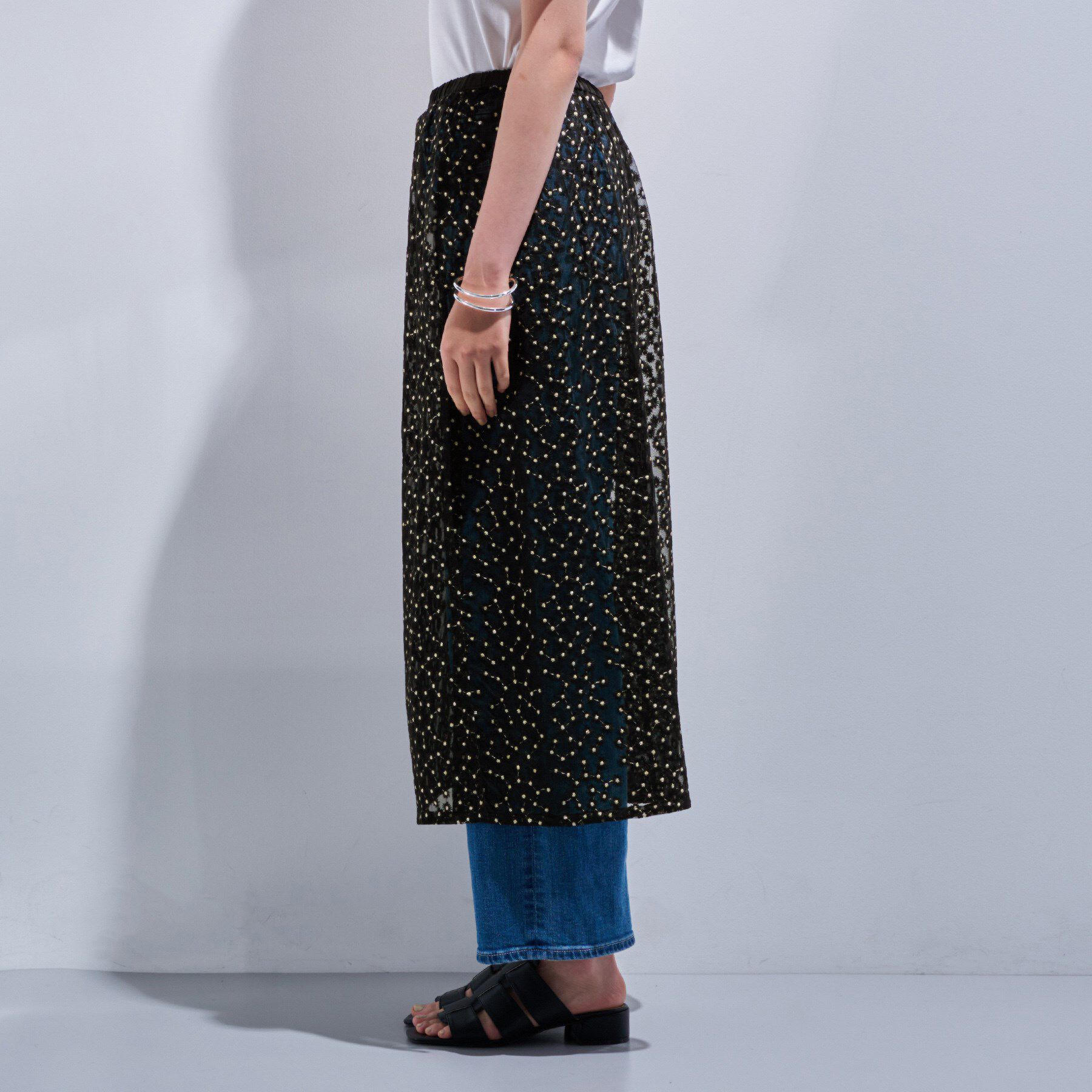 INDIVI「【トレンド感◎】レイヤード レーススカート」|スカート|