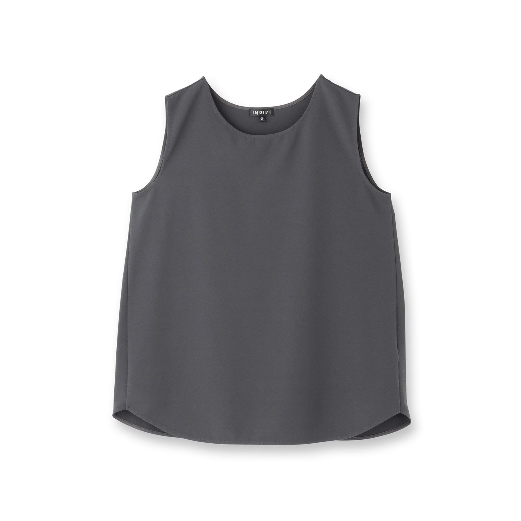 INDIVI「【インナーとしても活躍！／SETUP可能】ジョーゼット ノースリーブトップス」|Tシャツ・カットソー|