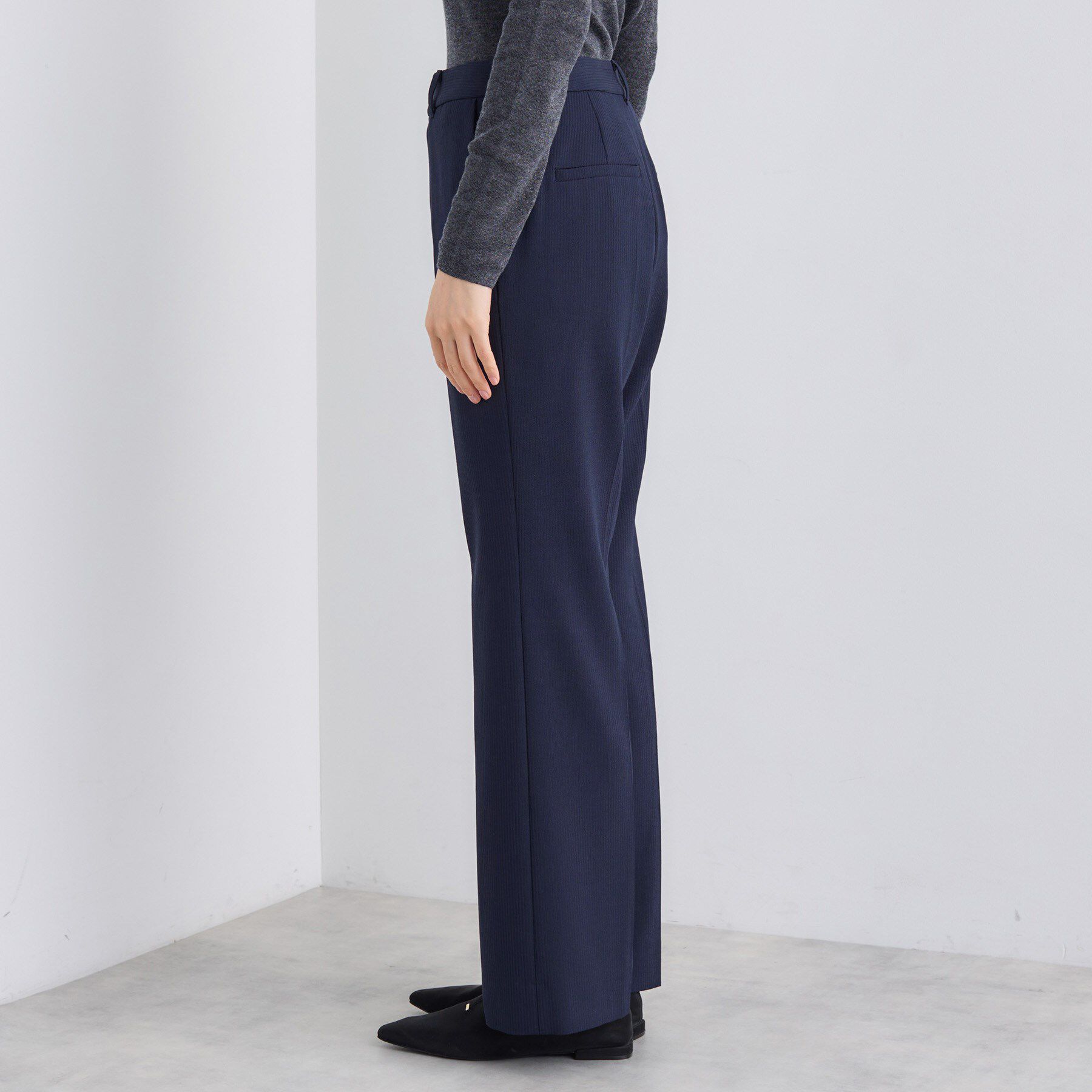 INDIVI「【日本製／通勤スーツ】プレシャスドビー テーパードパンツ」|スーツ|