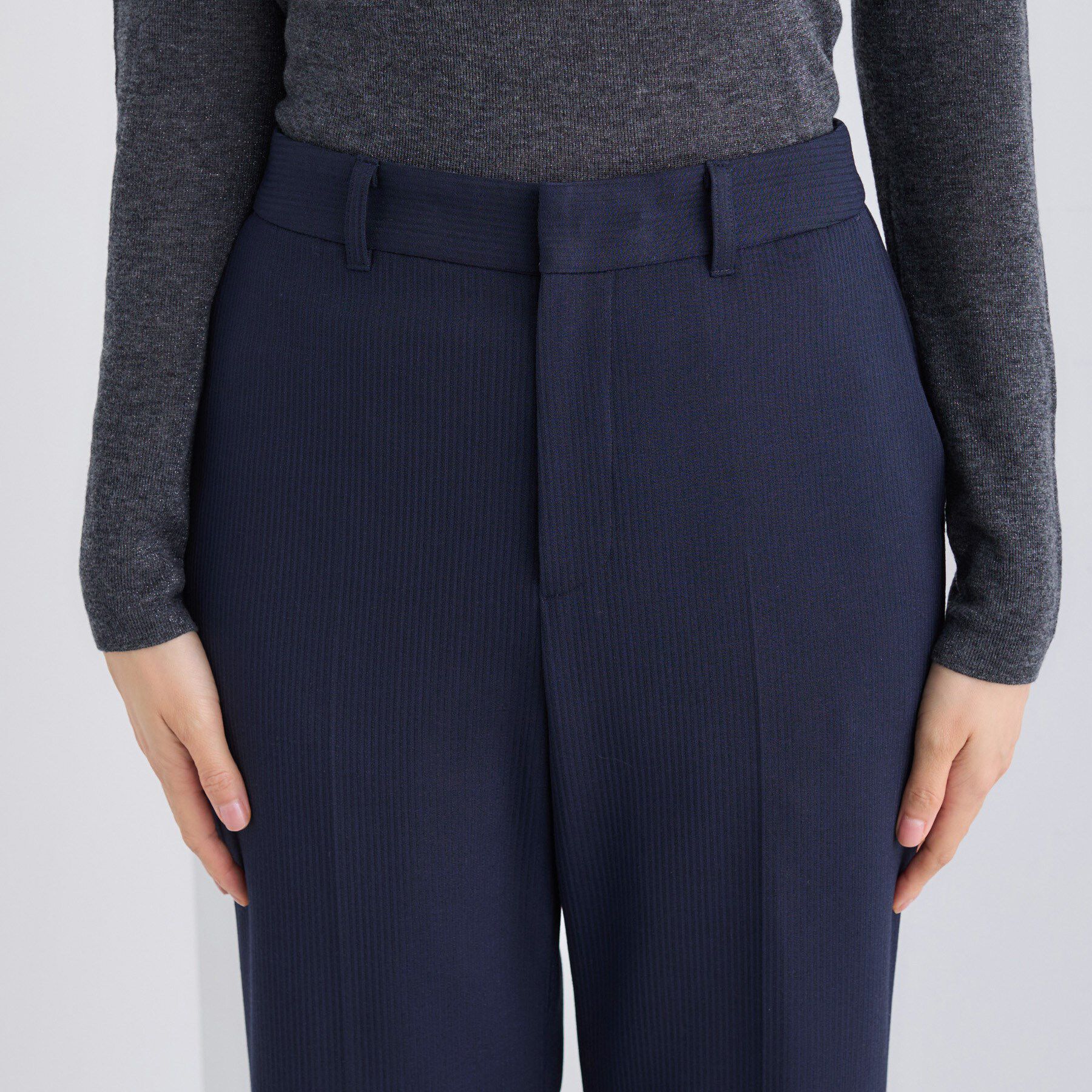 INDIVI「【日本製／通勤スーツ】プレシャスドビー テーパードパンツ」|スーツ|