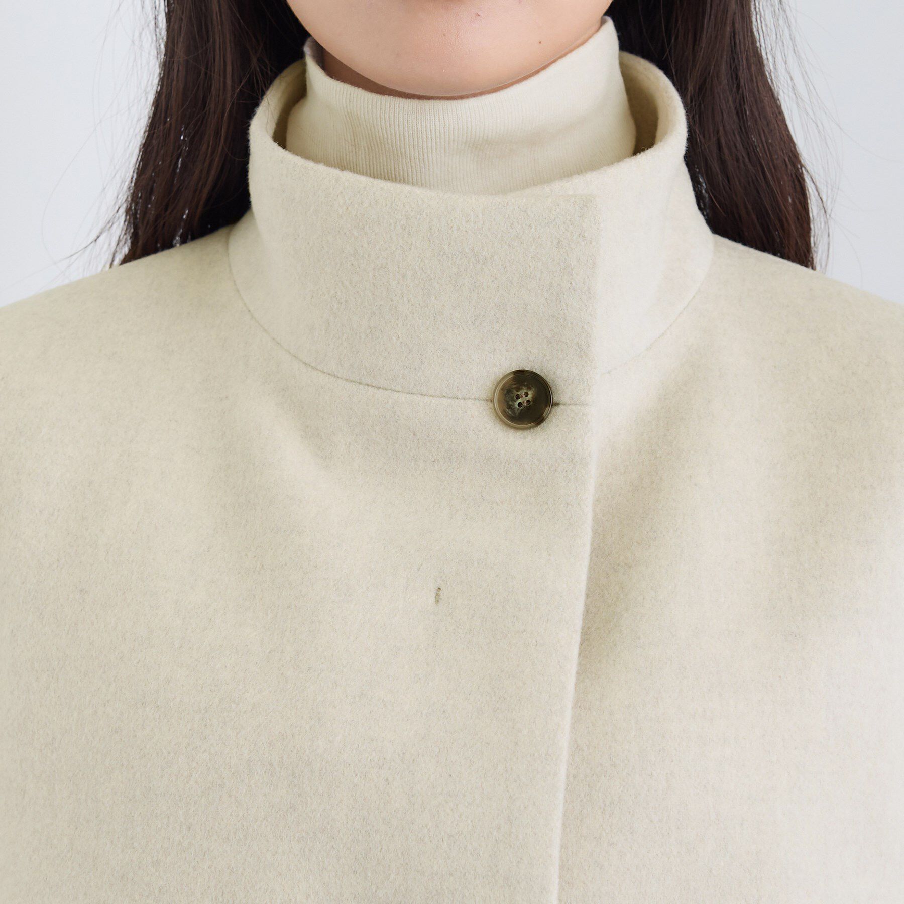 INDIVI「【名品コート／日本製】ウール100％スタンドカラーロングコート」|その他|