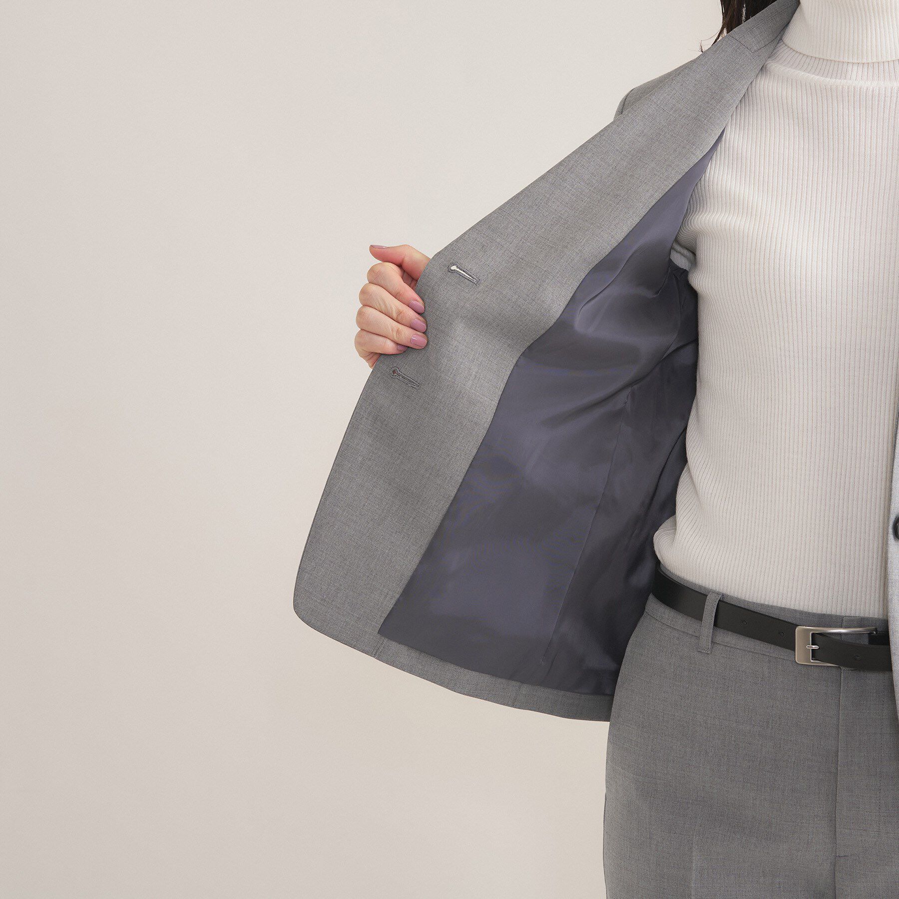 INDIVI「【ウール混／スーツ】テーラードカラージャケット」|スーツ|