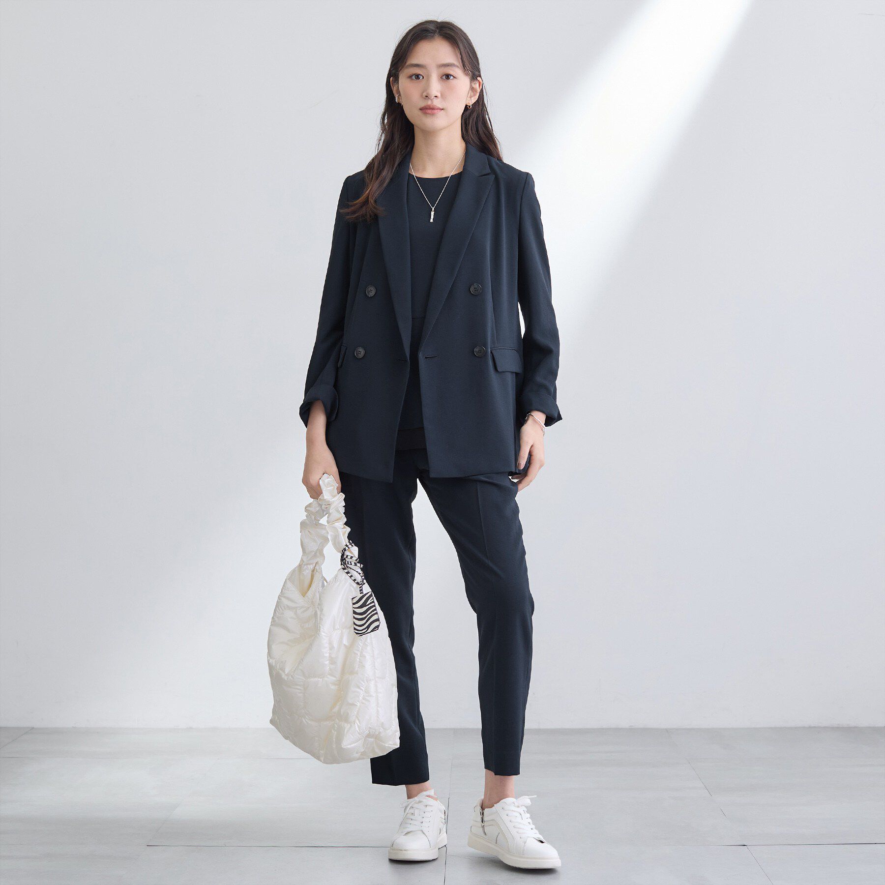 INDIVI「【洗える／UVケア／SETUP可】着る日傘テーパードパンツ」|その他|