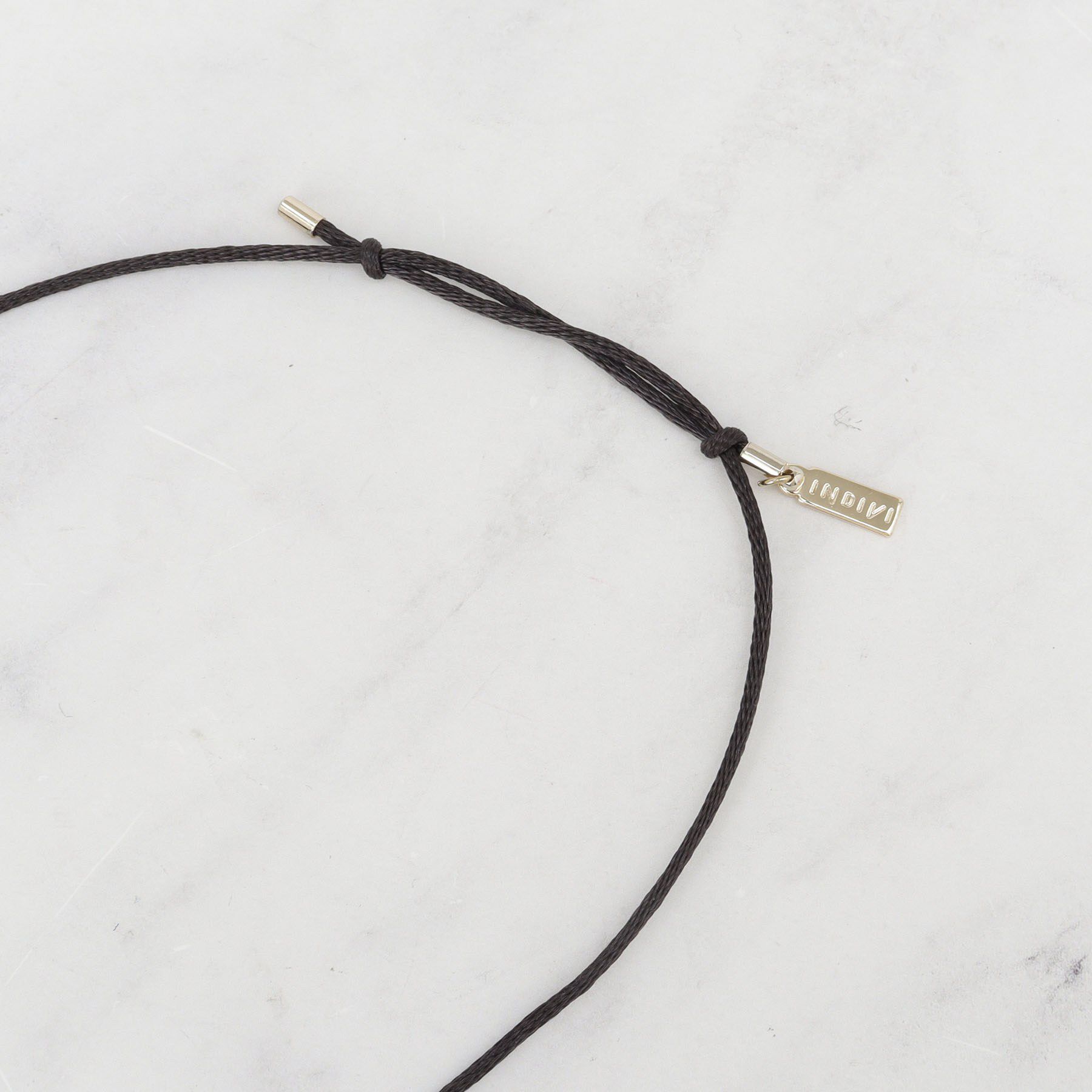 INDIVI「【長さ調整自由】マーブルバイカラー ロングネックレス」|ネックレス|