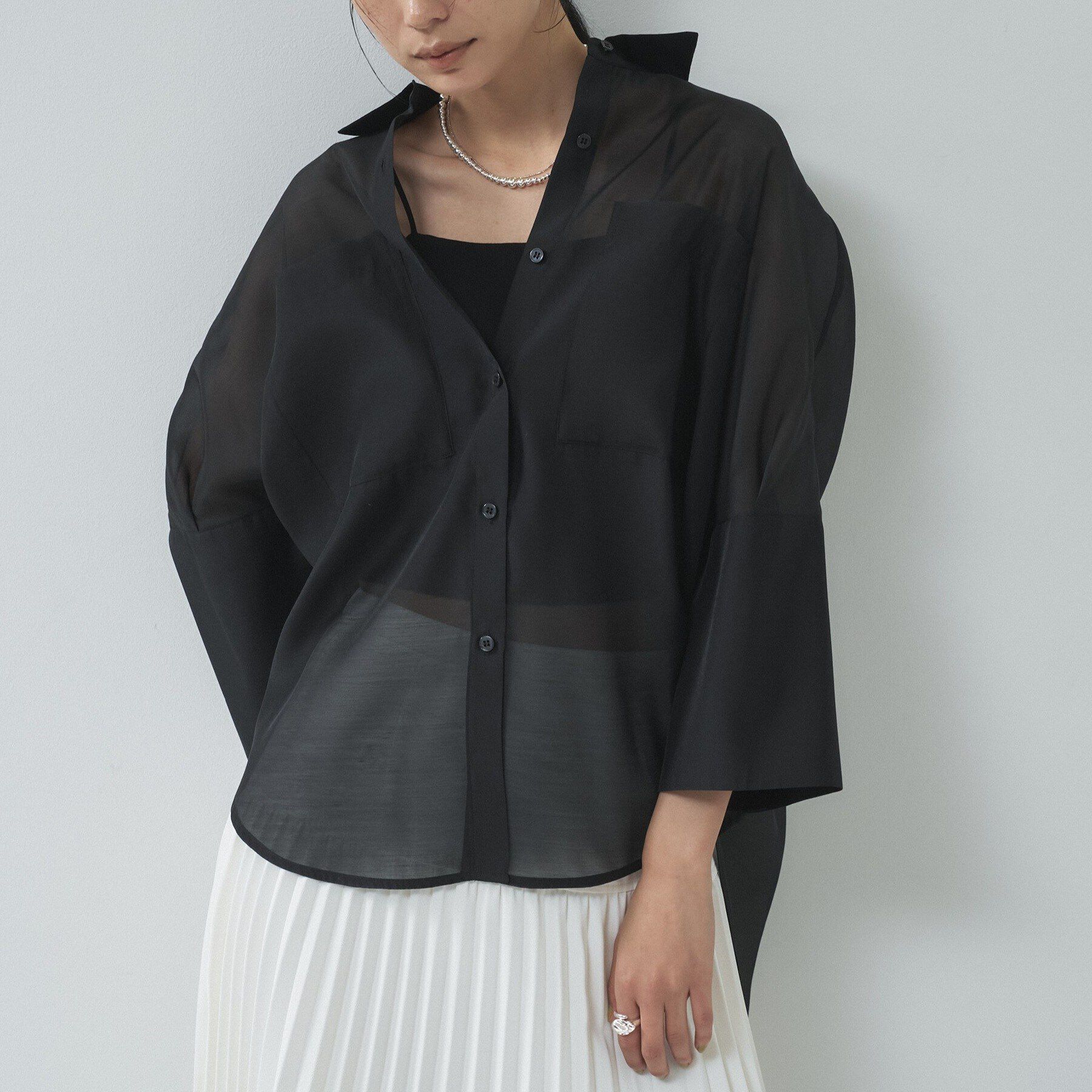 GALLEST「シアーコクーンブラウス」|シャツ・ブラウス|