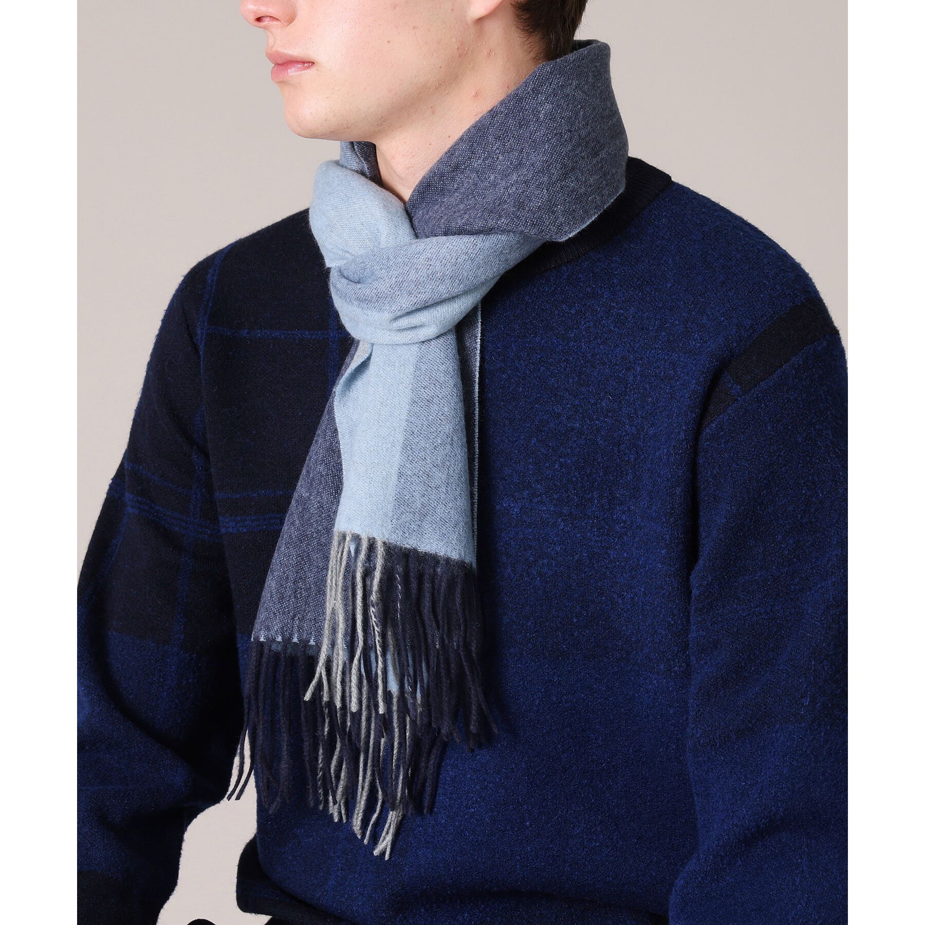 TAKEO KIKUCHI「【カシミヤ100%】パネル カシミヤマフラー」|ストール|
