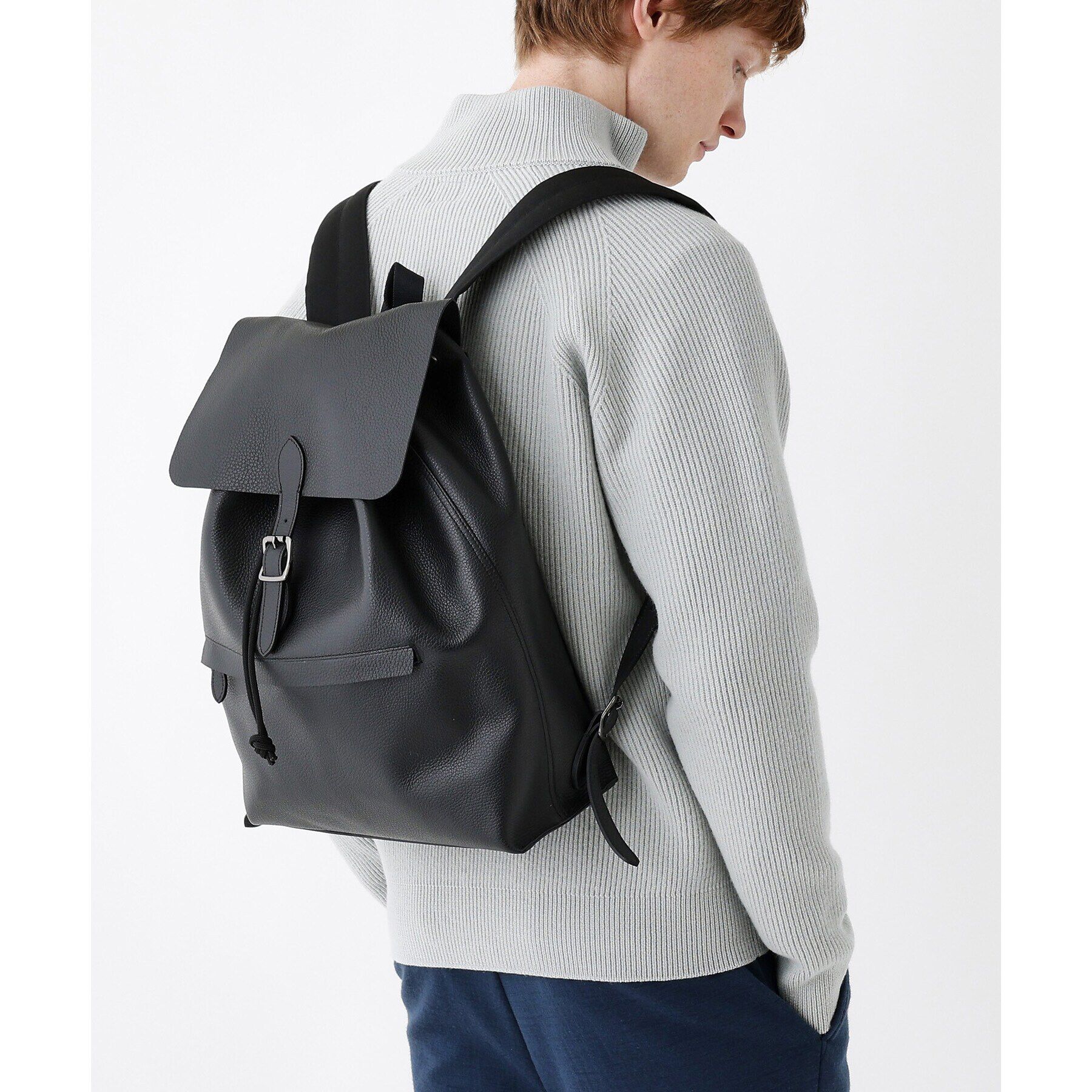 TAKEO KIKUCHI「【THE FLAGSHIP】ダブルフェイス レザーリュック」|リュック|