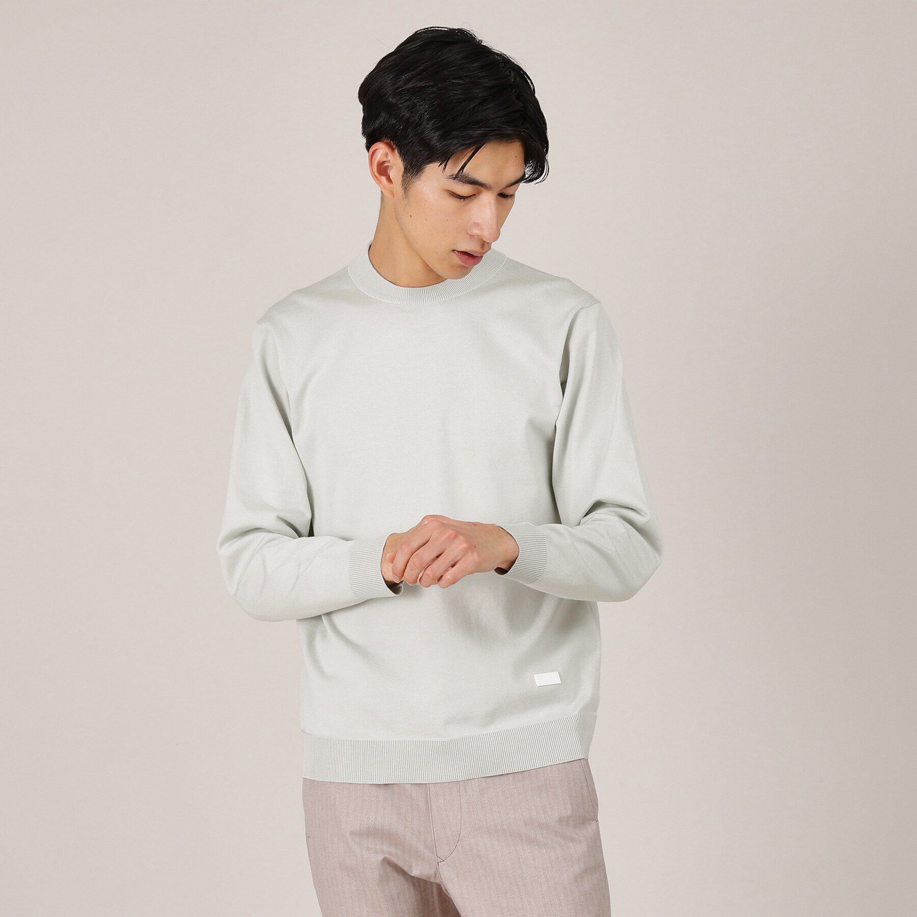 TAKEO KIKUCHI「【ジャケット対応】テーラードネック プルオーバー ニット」|ニット・セーター|