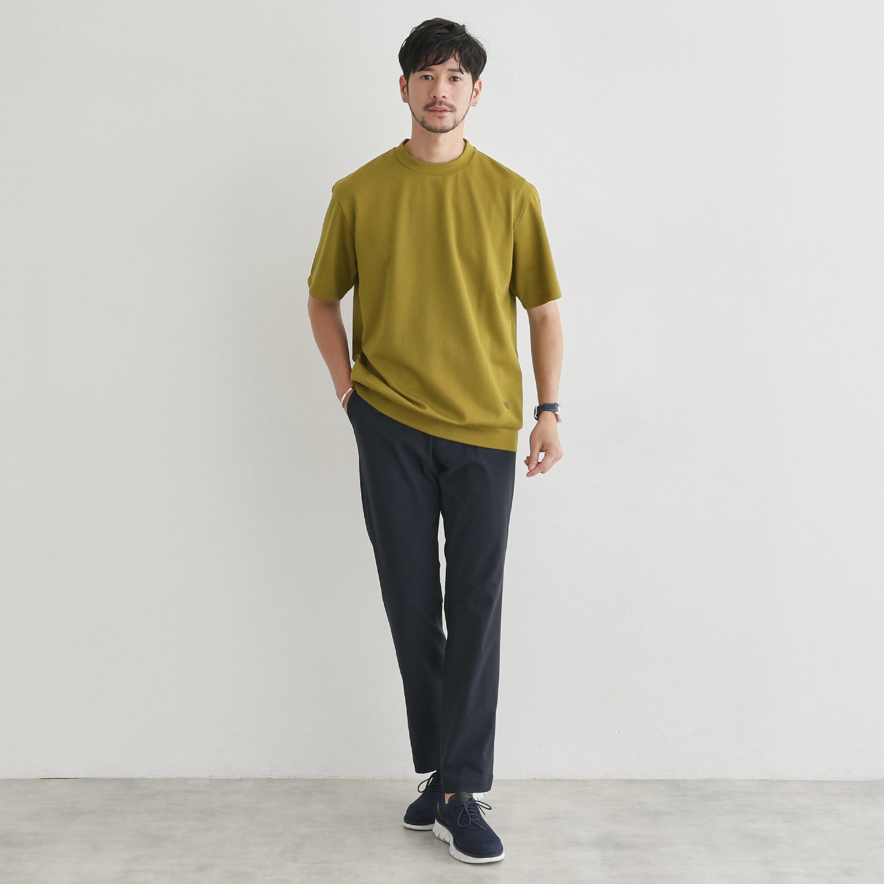 TAKEO KIKUCHI「【尾州ファブリック】 スライドパズル柄 ポンチ プルオーバー」|Tシャツ・カットソー|