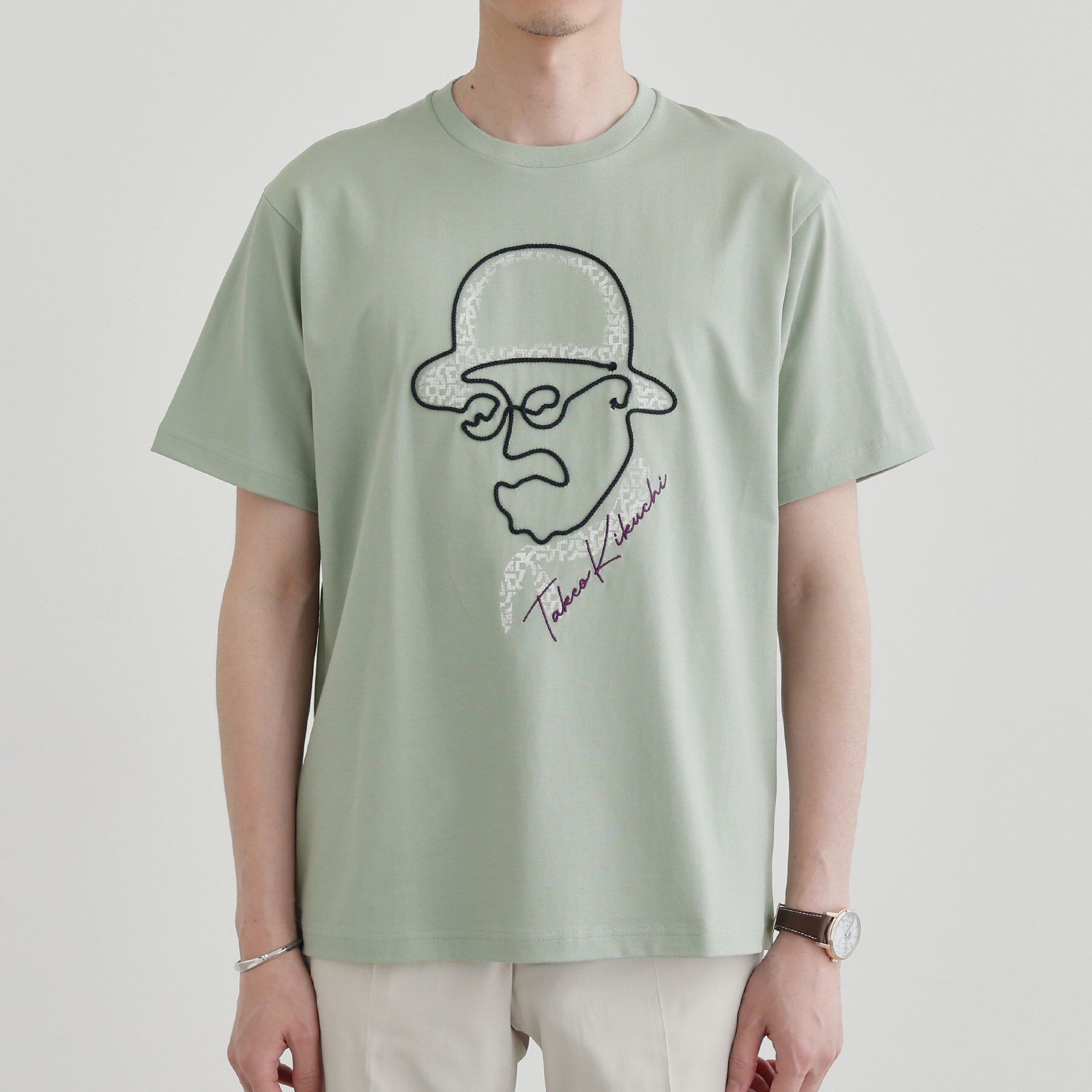 TAKEO KIKUCHI「【Sサイズ～】フェイスロープ刺繍 天竺Tシャツ」|Tシャツ・カットソー|