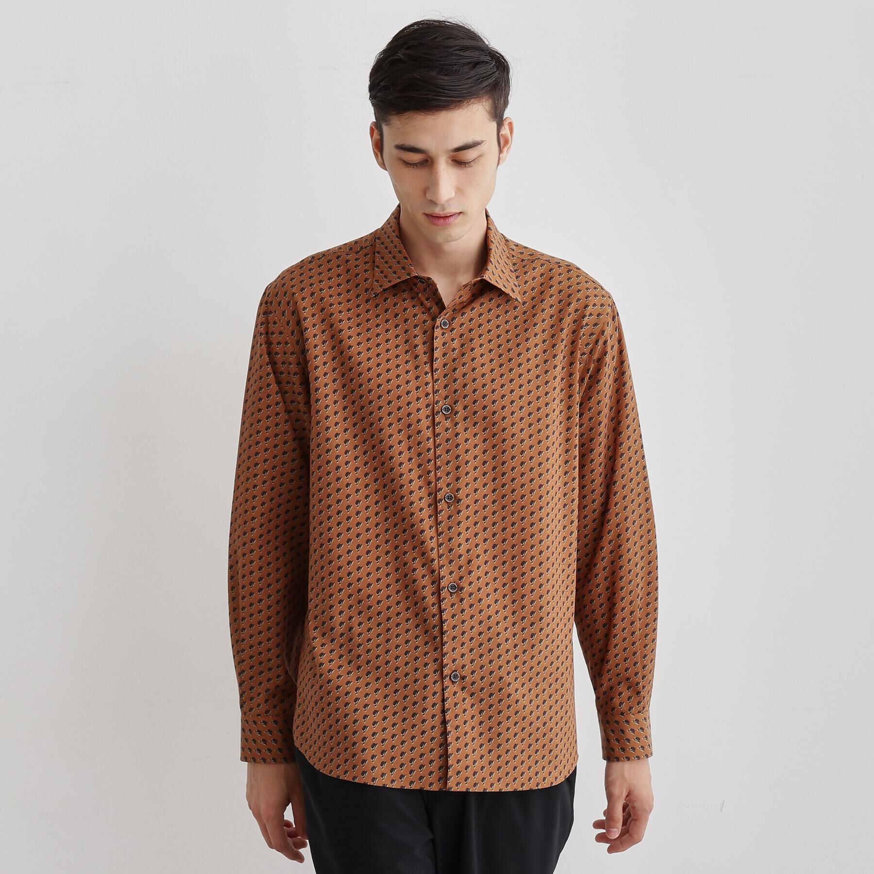 TAKEO KIKUCHI「ボーラーハット柄 長袖シャツ」|シャツ・ブラウス|